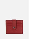 Card holder - Foulonné PM | Red by LANCASTER LANCASTER Card holder - Foulonné PM | Red