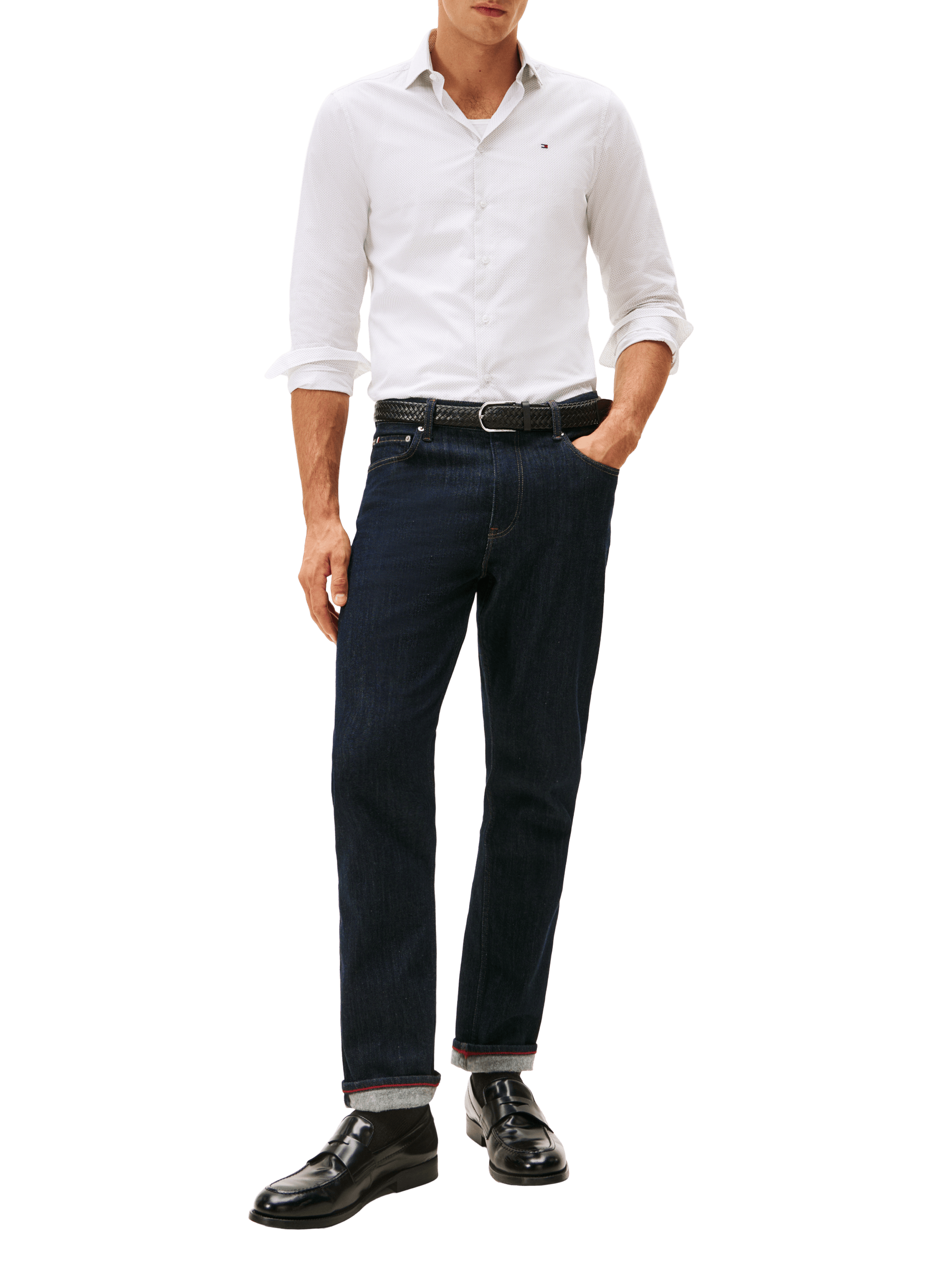 Cotton poplin shirt TOMMY HILFIGER White