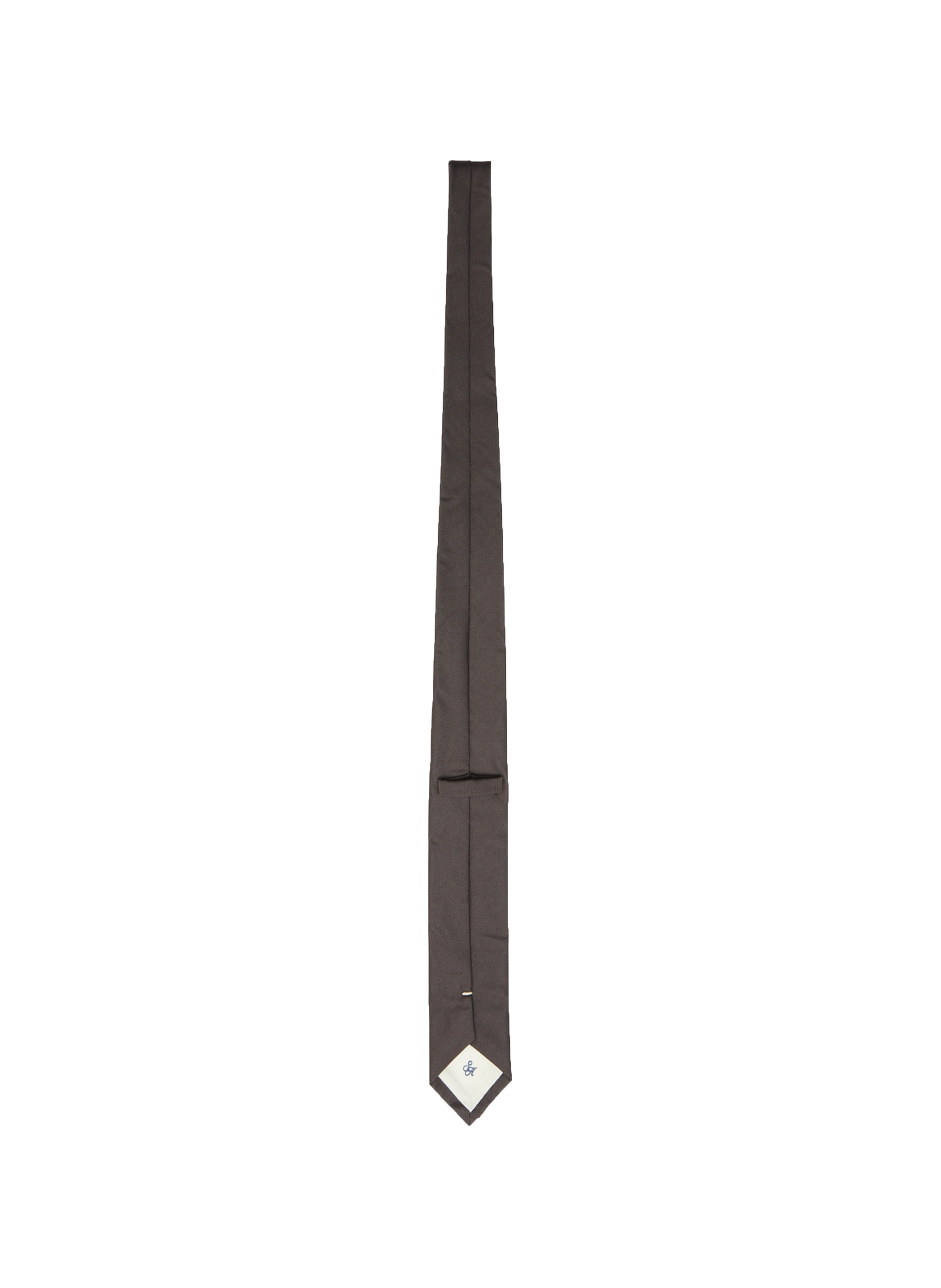 Solid tie SELECTED Brown