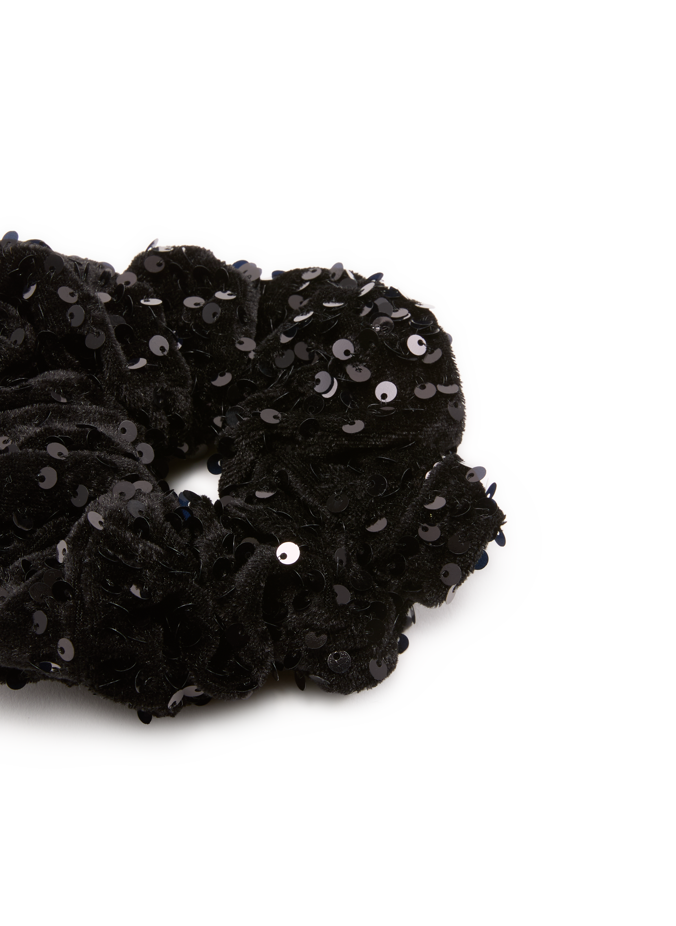 Large sequin scrunchie AU PRINTEMPS PARIS Black