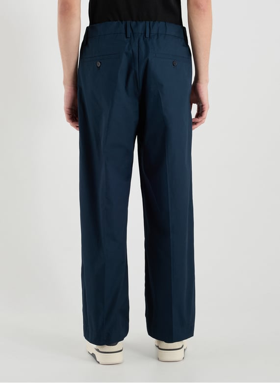 Pantalon droit en coton | Bleu by NN.07 Pantalon droit en coton Bleu