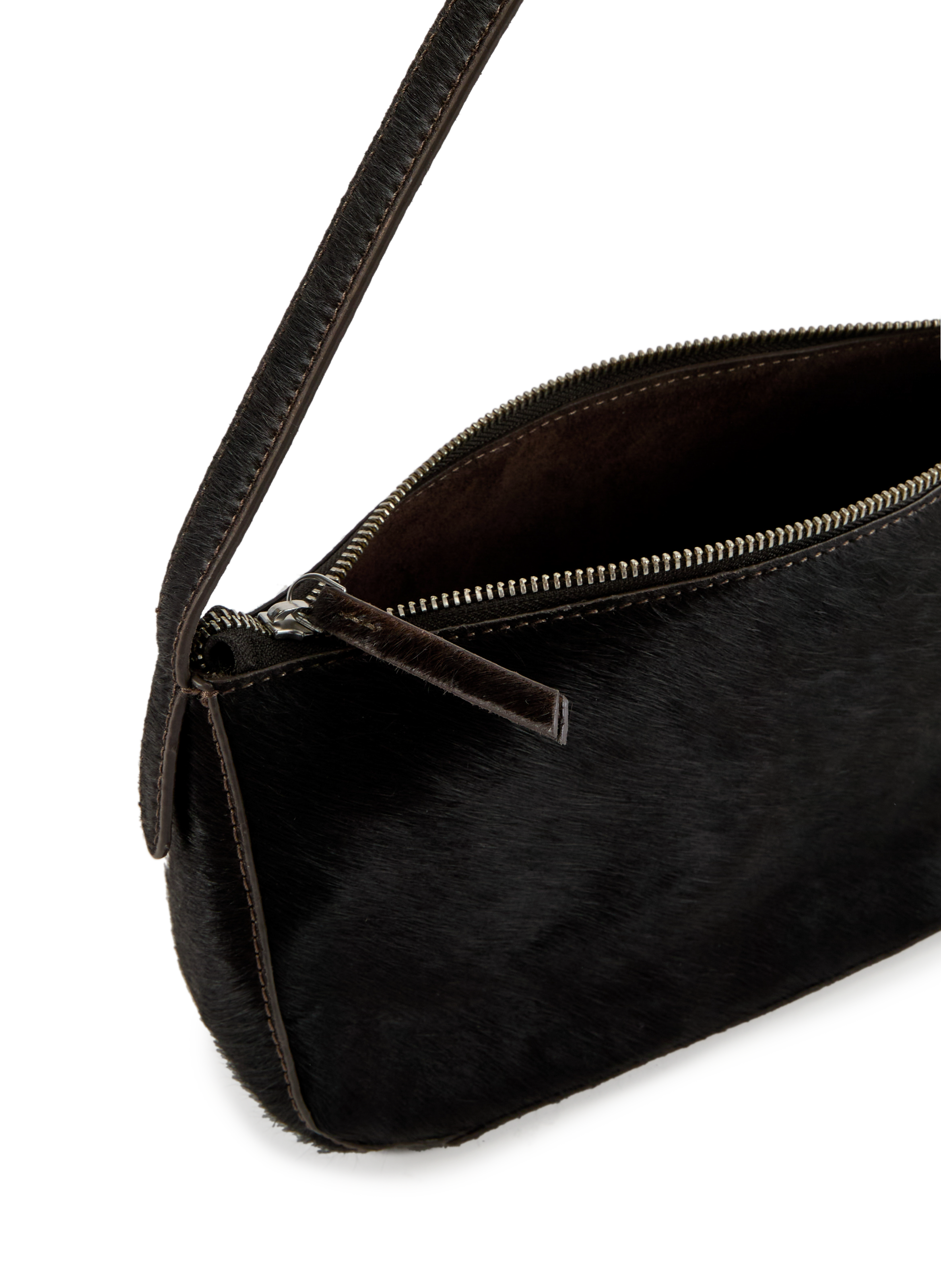 Leather shoulder bag TOPSHOP Brown