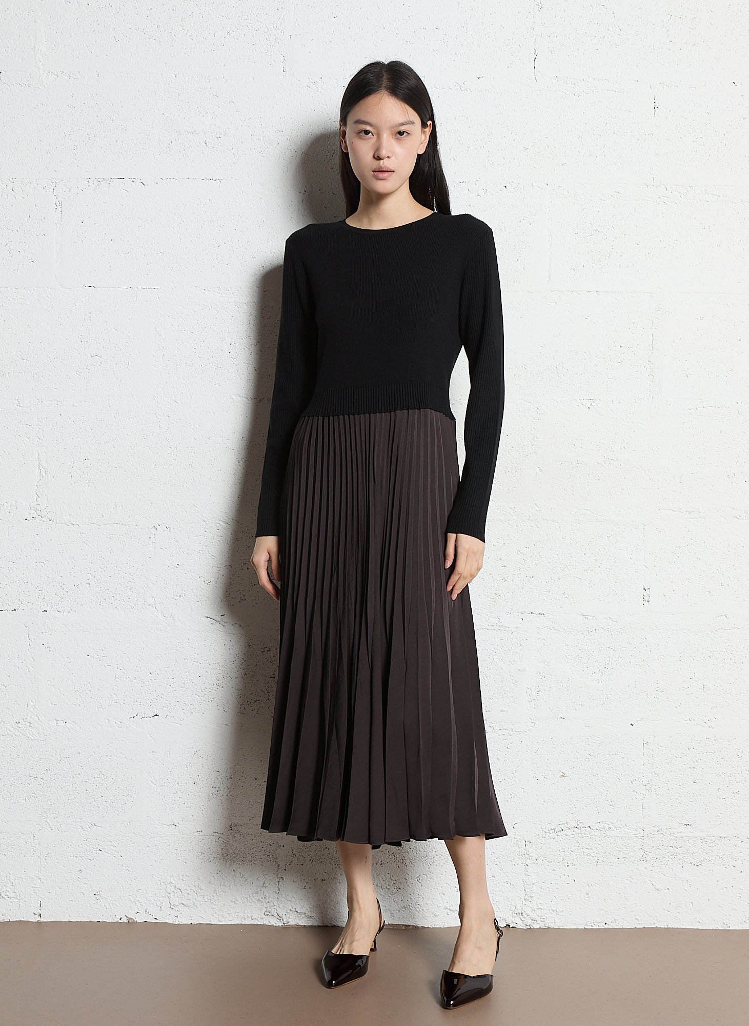 Escarpins en cuir vernis n°411 RIVECOUR Marron