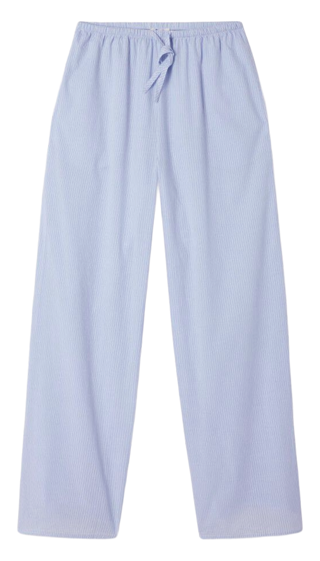 Pantalon droit taille haute à rayures eluabird AMERICAN VINTAGE Bleu