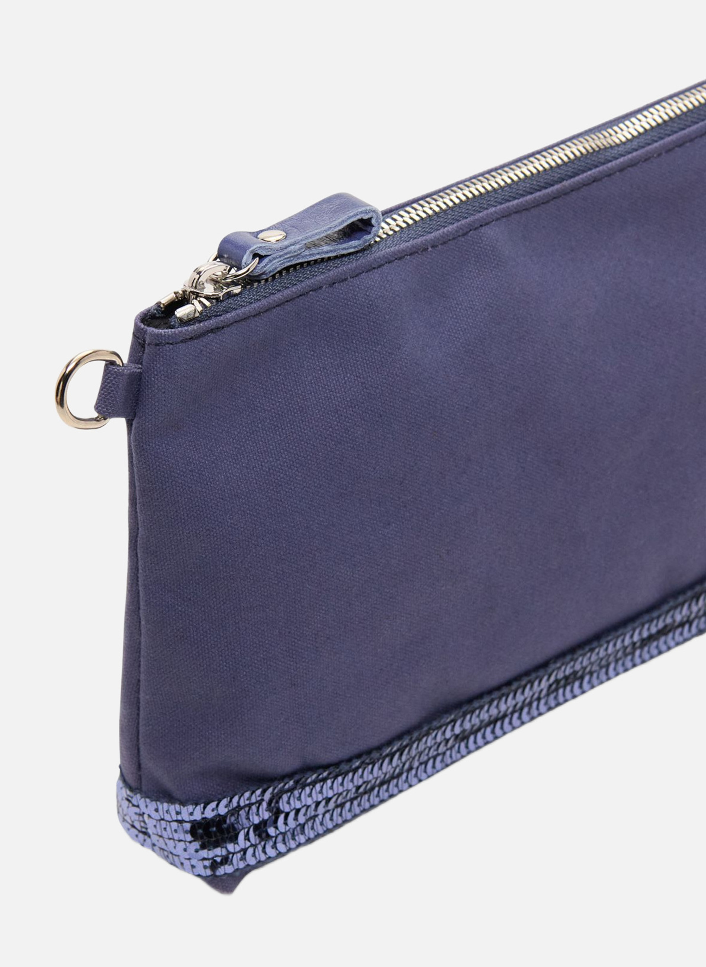 Pochette zippée en toile VANESSA BRUNO Bleu