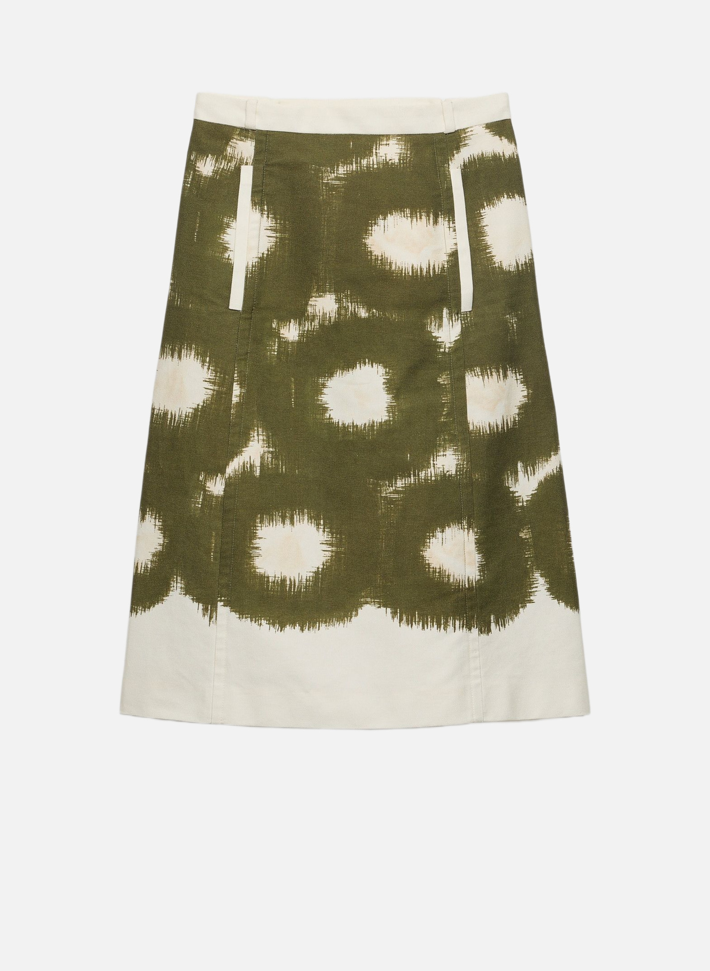 Jupe en toile imprimée PRADA Vert