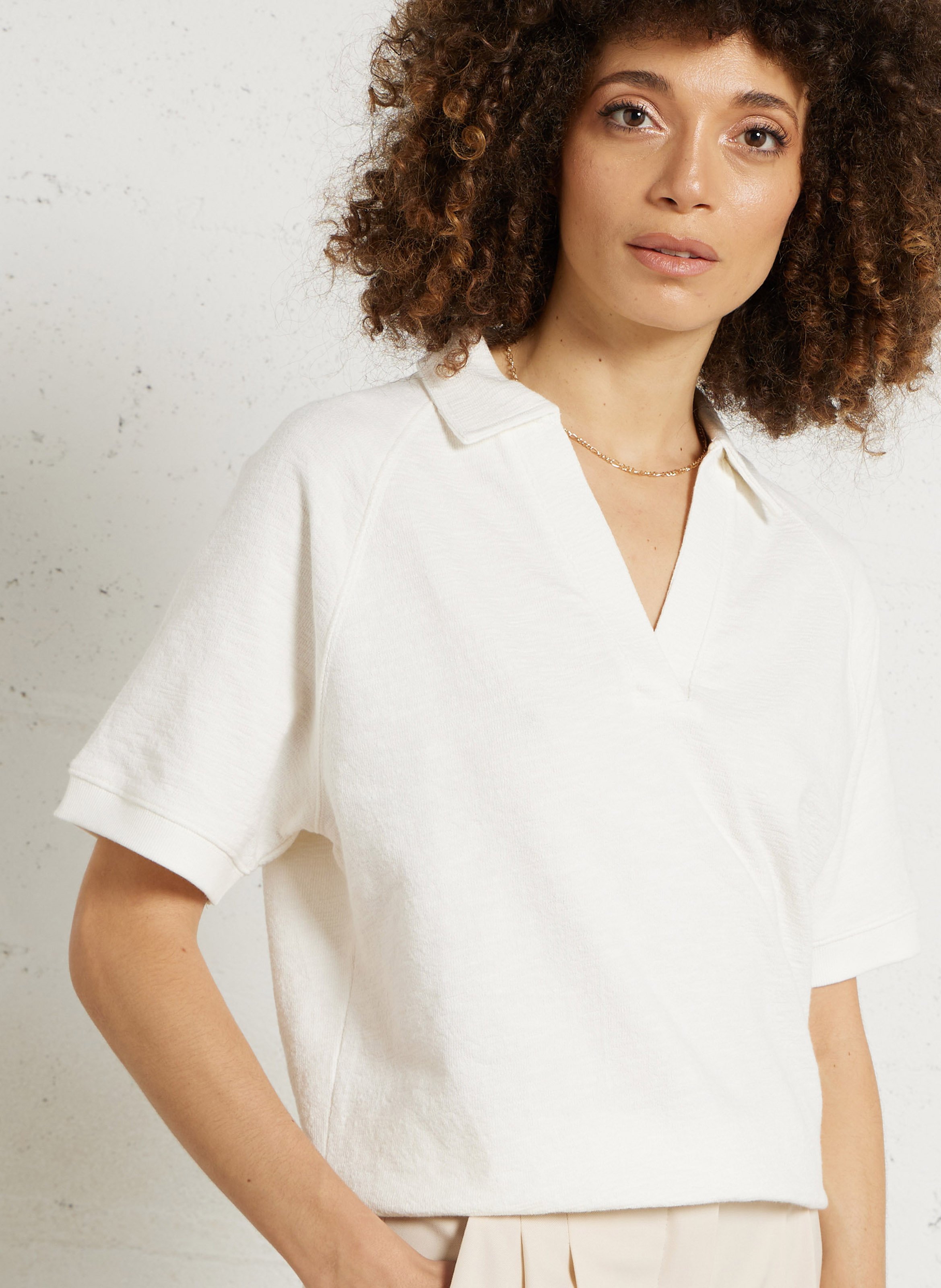Tee-shirt ample en coton lexy MAISON 123 Blanc