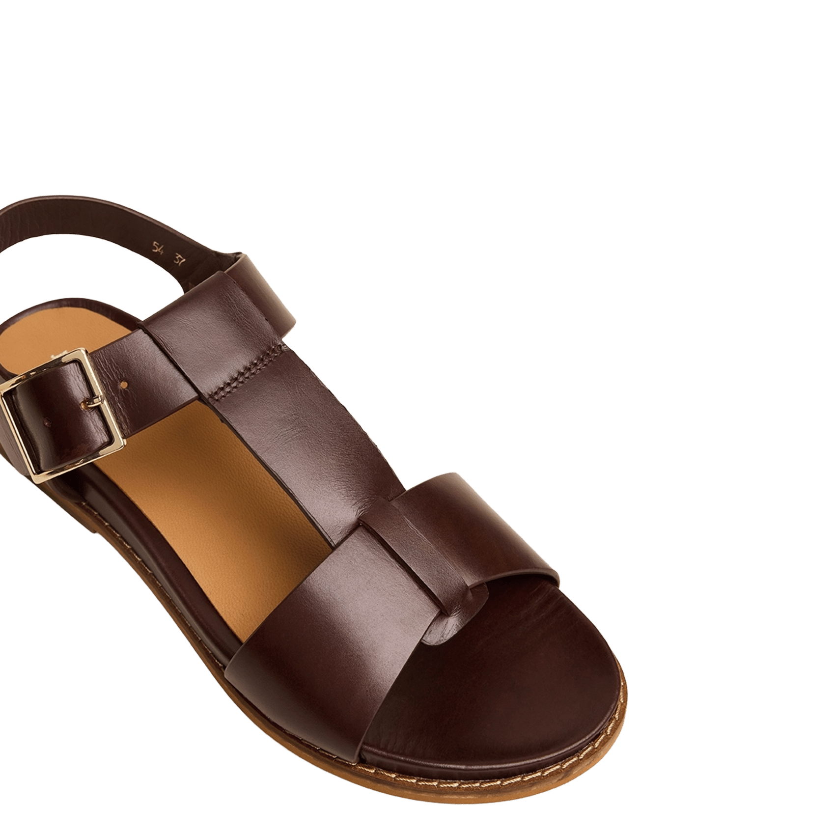 Sandales plate en cuir accoca JONAK Violet