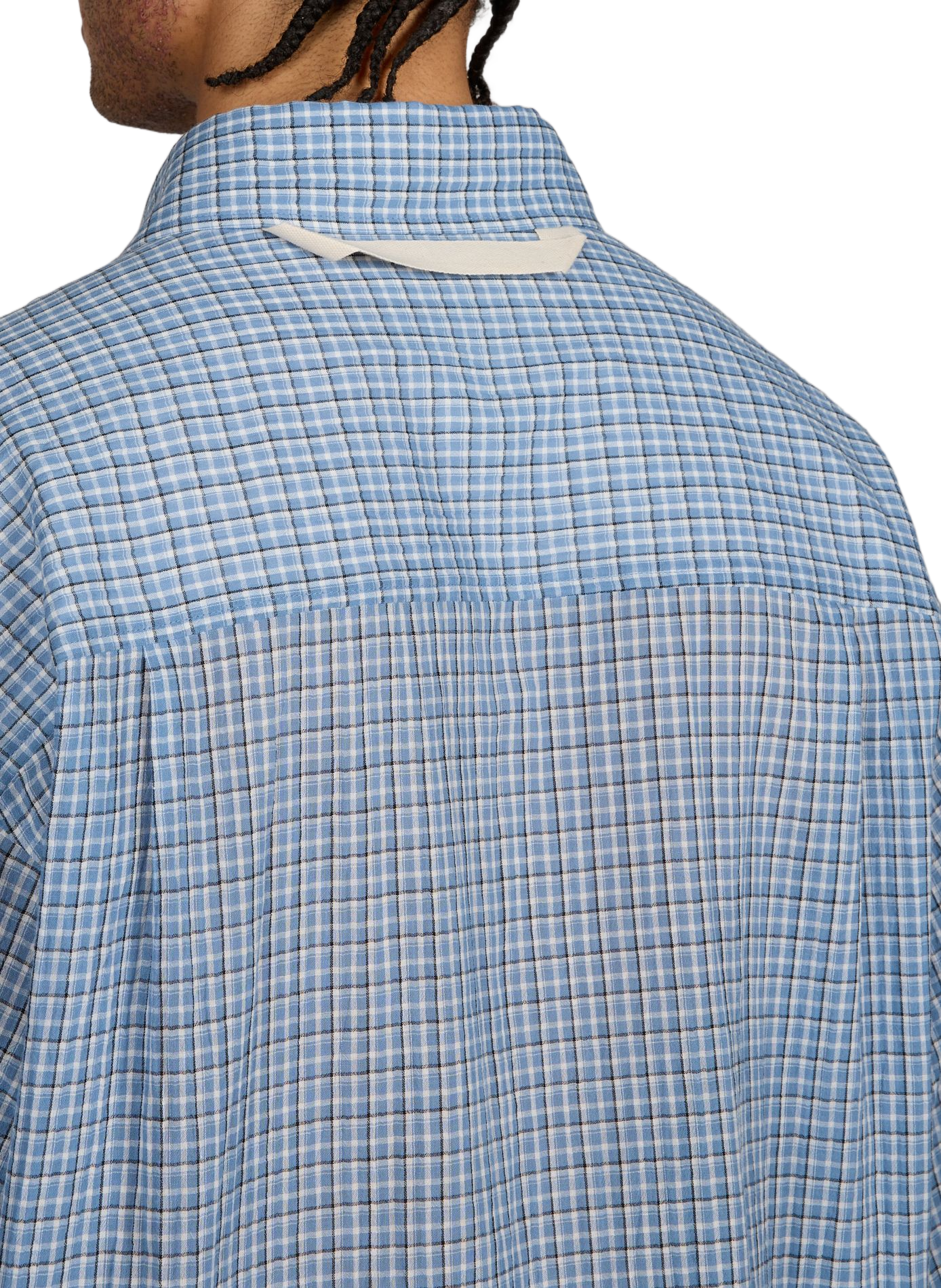 Camisa larga holgada a cuadros MERELY MADE Azul