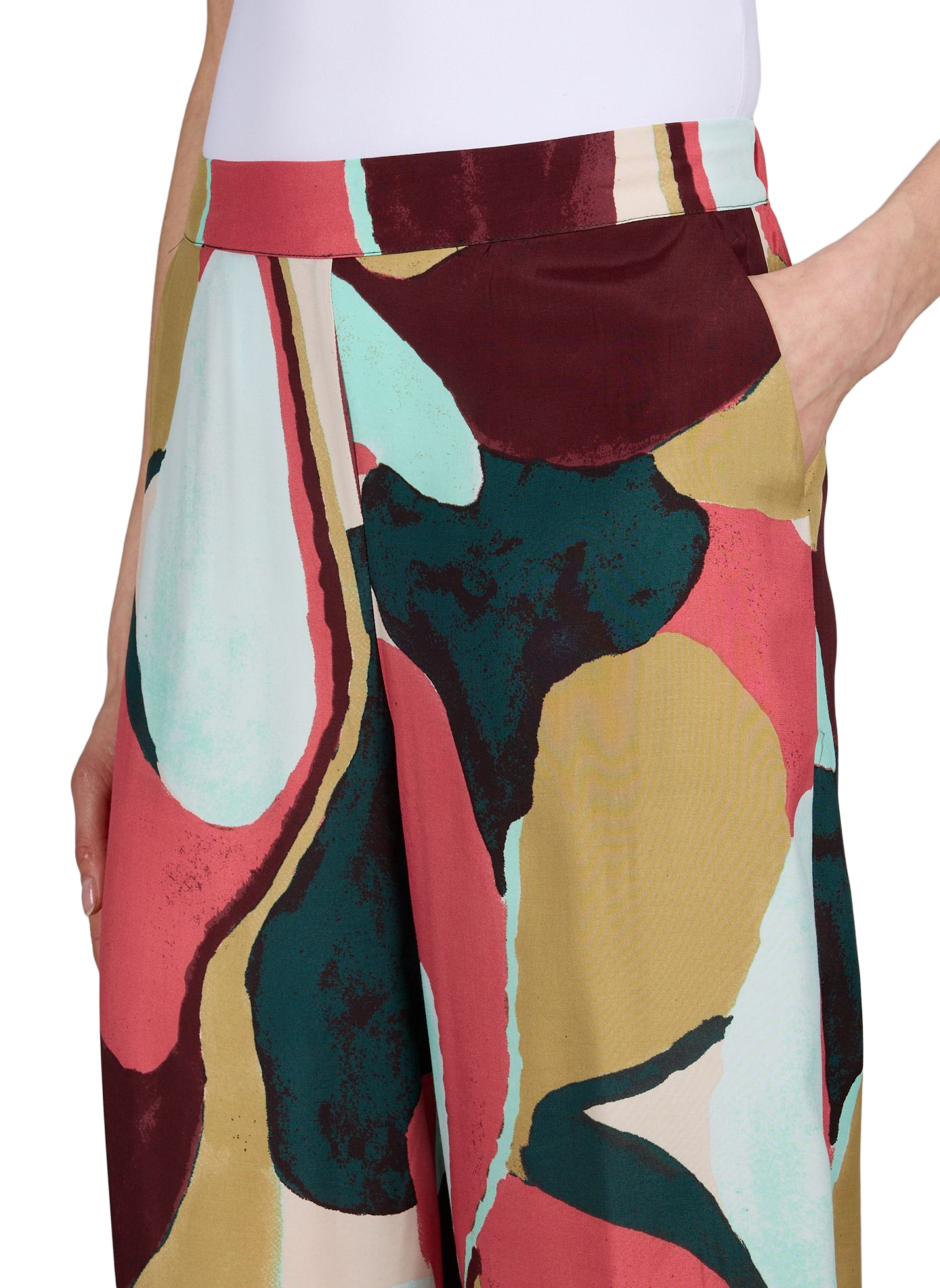 Printed straight leg pants Lulu VILA Multicolour