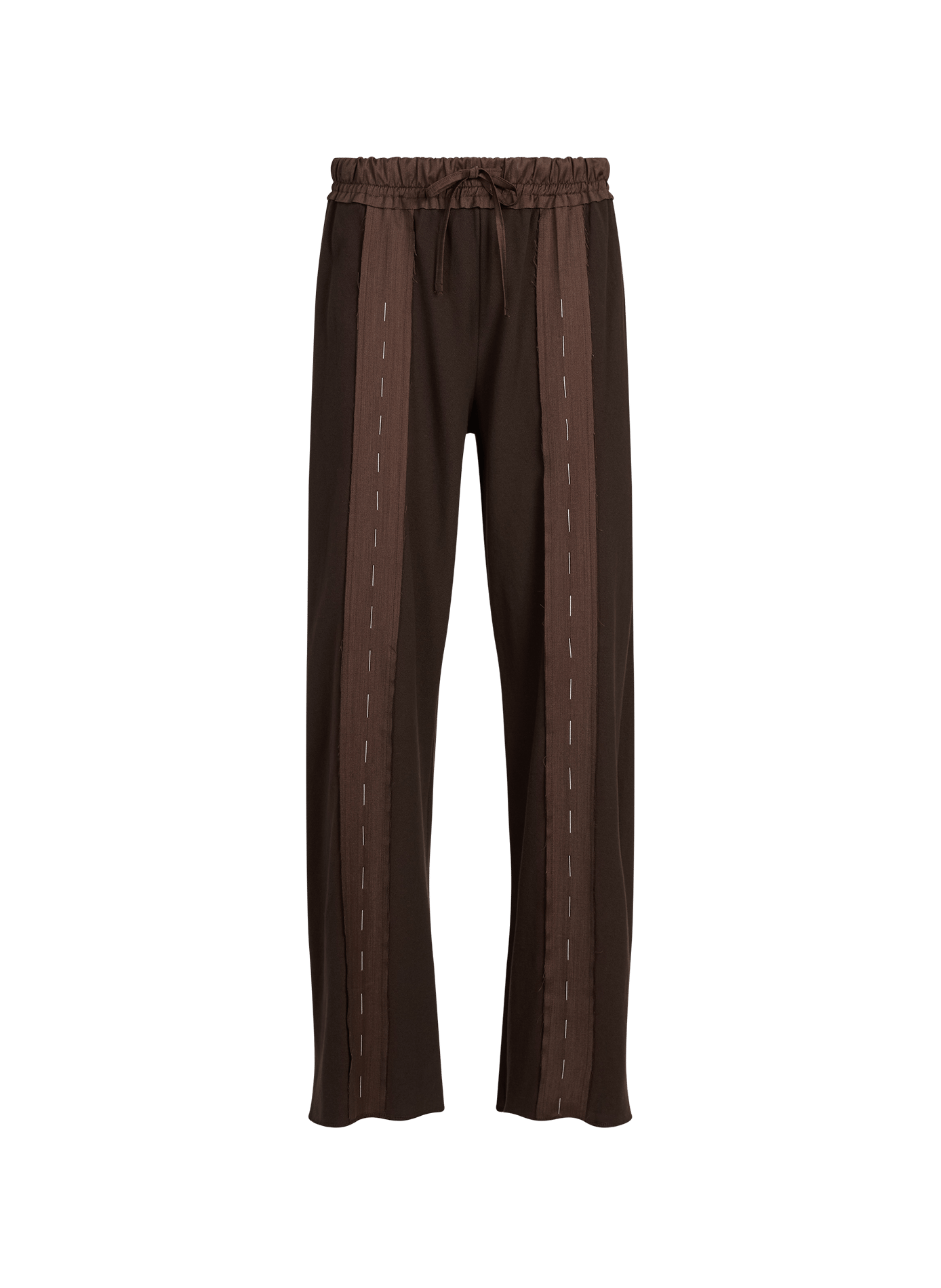 Pantalon large en coton SONIA CARRASCO Marron