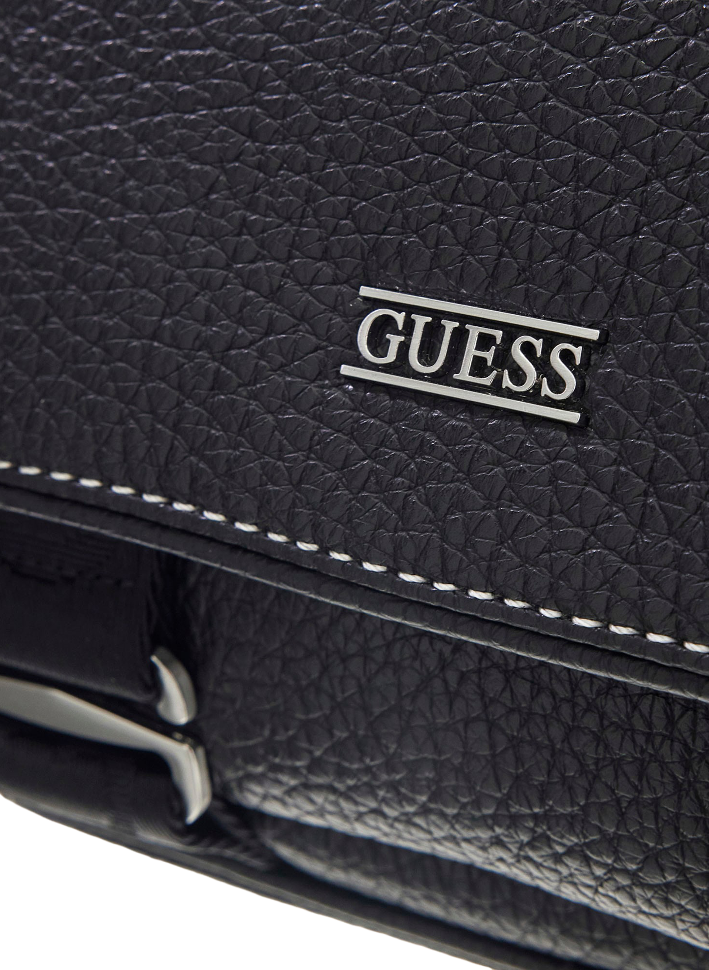 Sac à bandoulière Boston texturé GUESS Noir