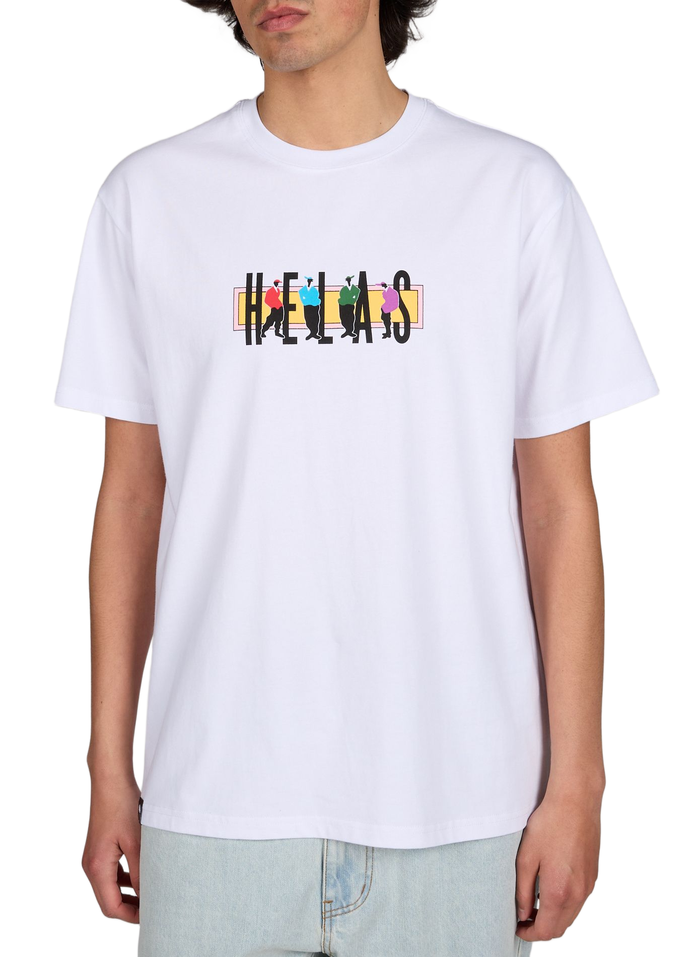 Printed Jazzy Tee cotton T-shirt HELAS CAPS White