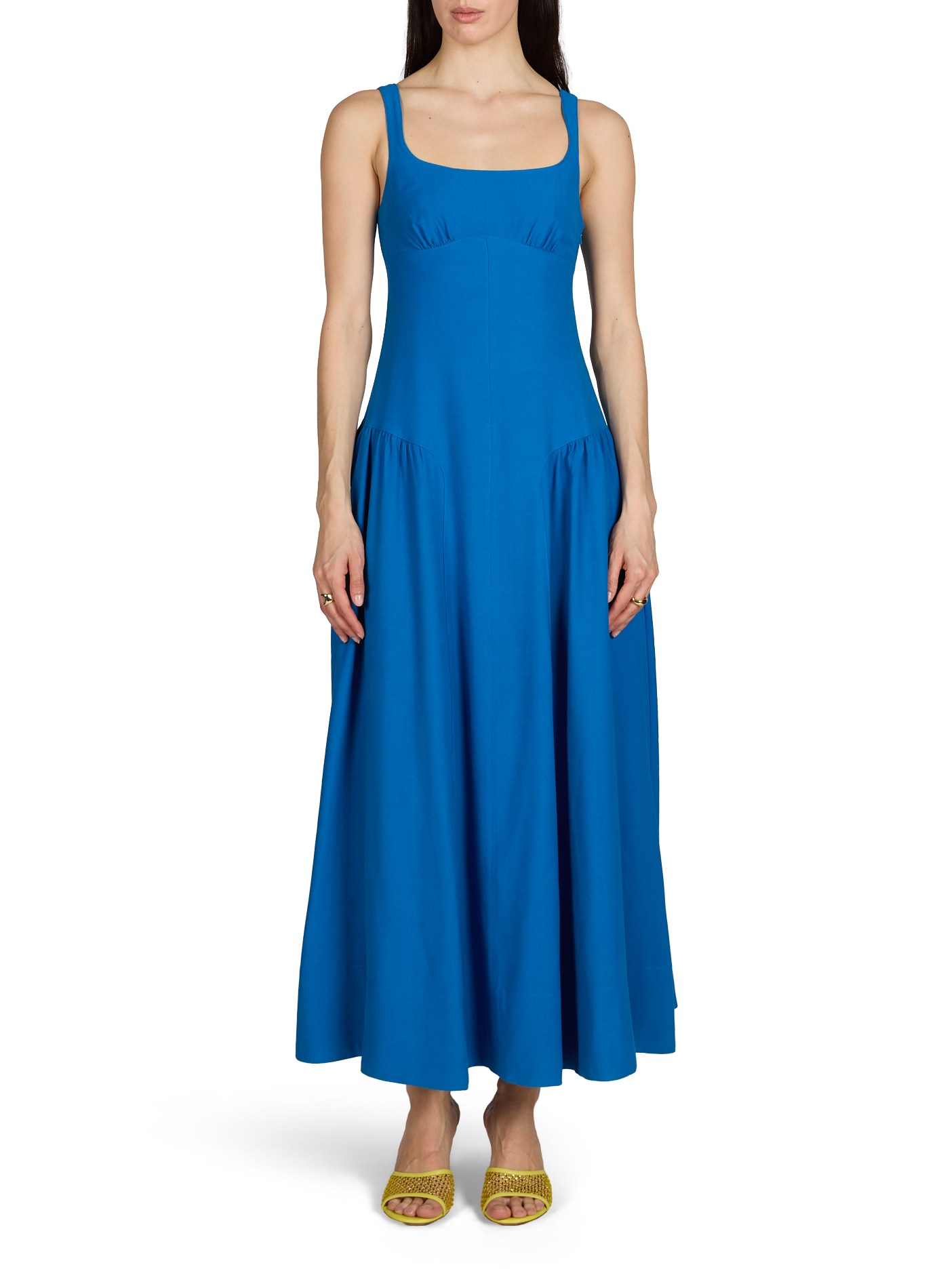 Robe longue unie sans manches TOPSHOP Bleu
