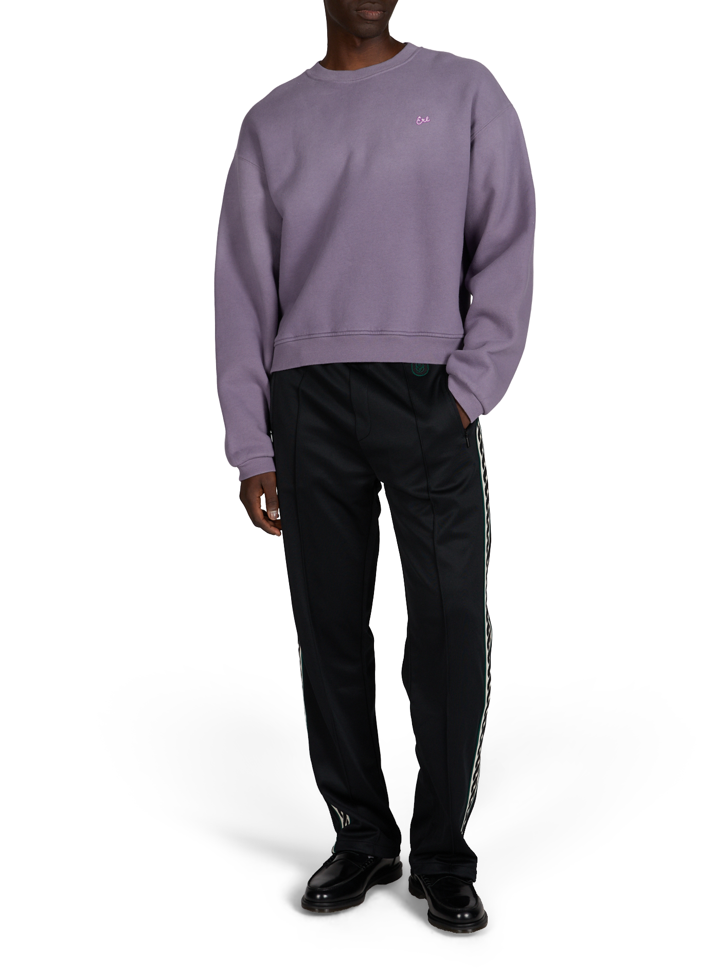 Pantalon de survêtement à bandes contrastantes  DROLE DE MONSIEUR Noir
