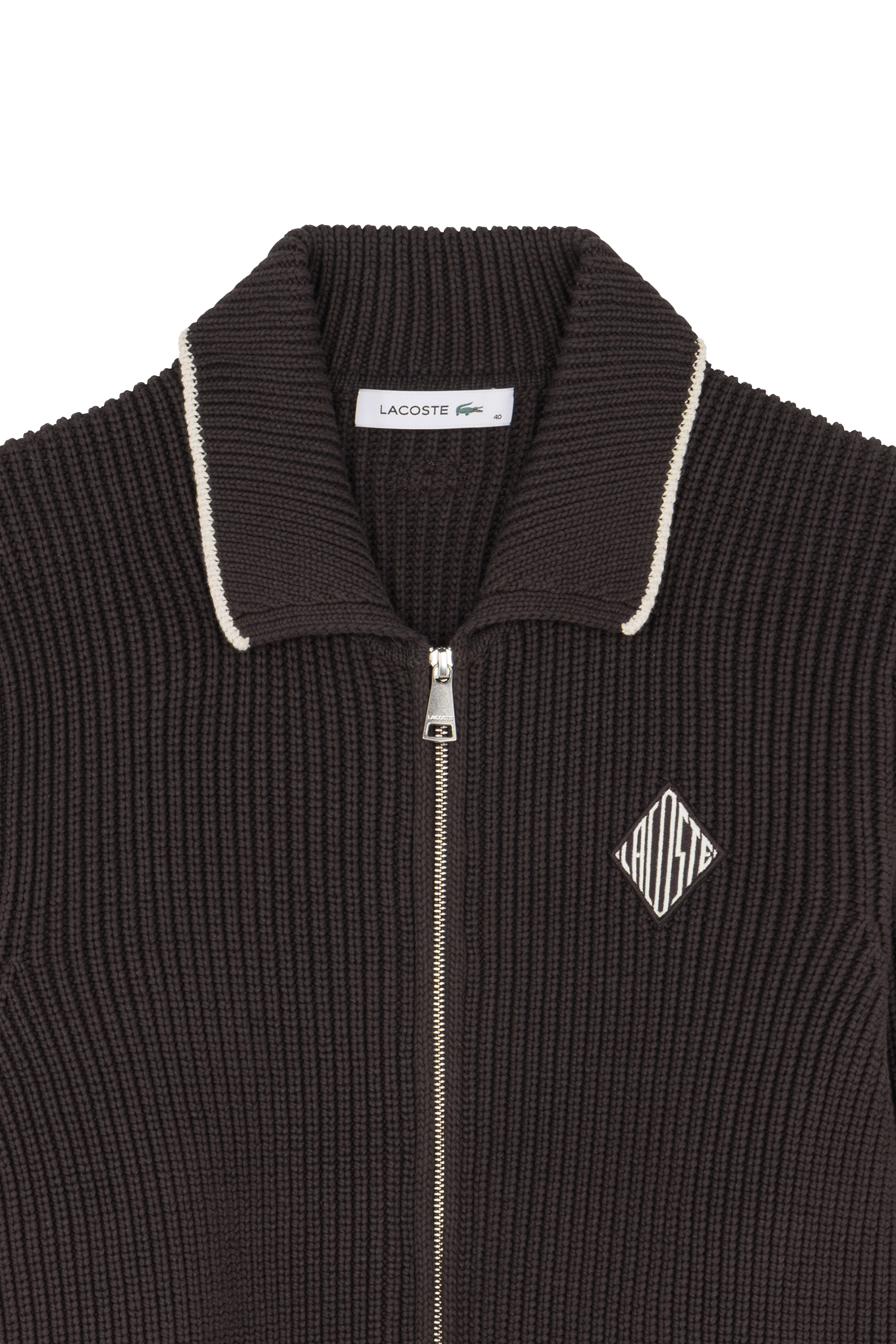 Pull tricot LACOSTE Marron