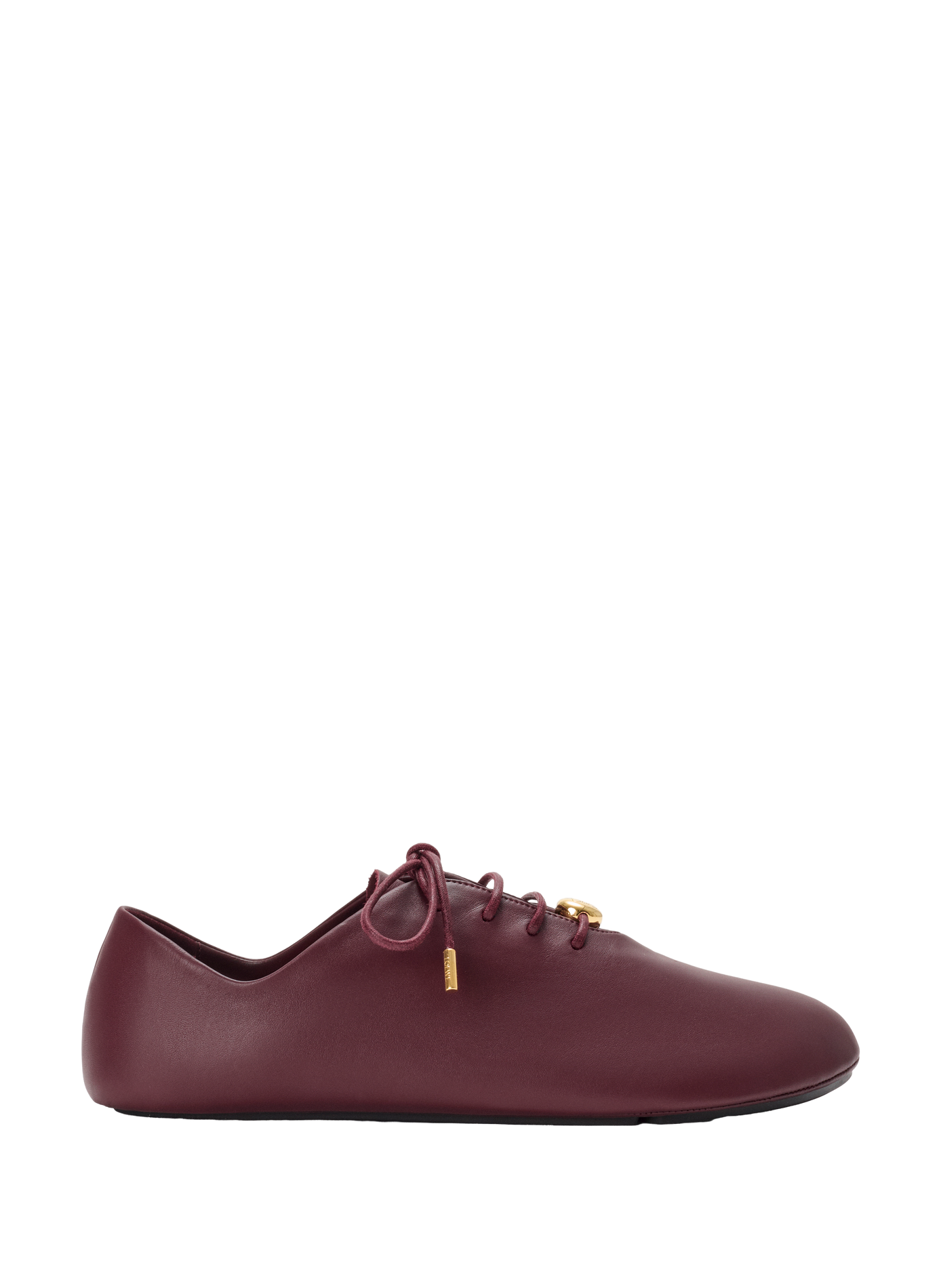 Souliers à lacets Pebble Soft en cuir d'agneau nappa LOEWE Rouge