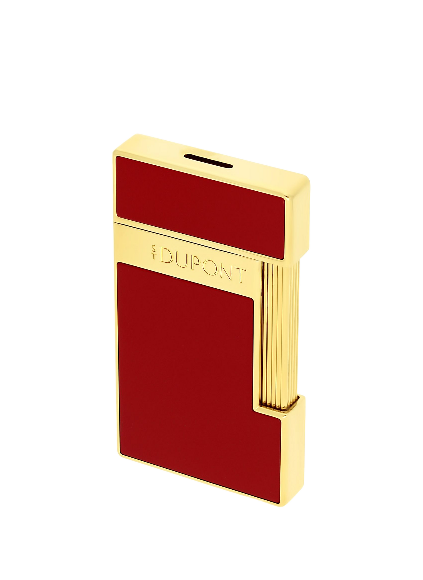 Schlanker lackierter Feuerzeug S.T. DUPONT Rot