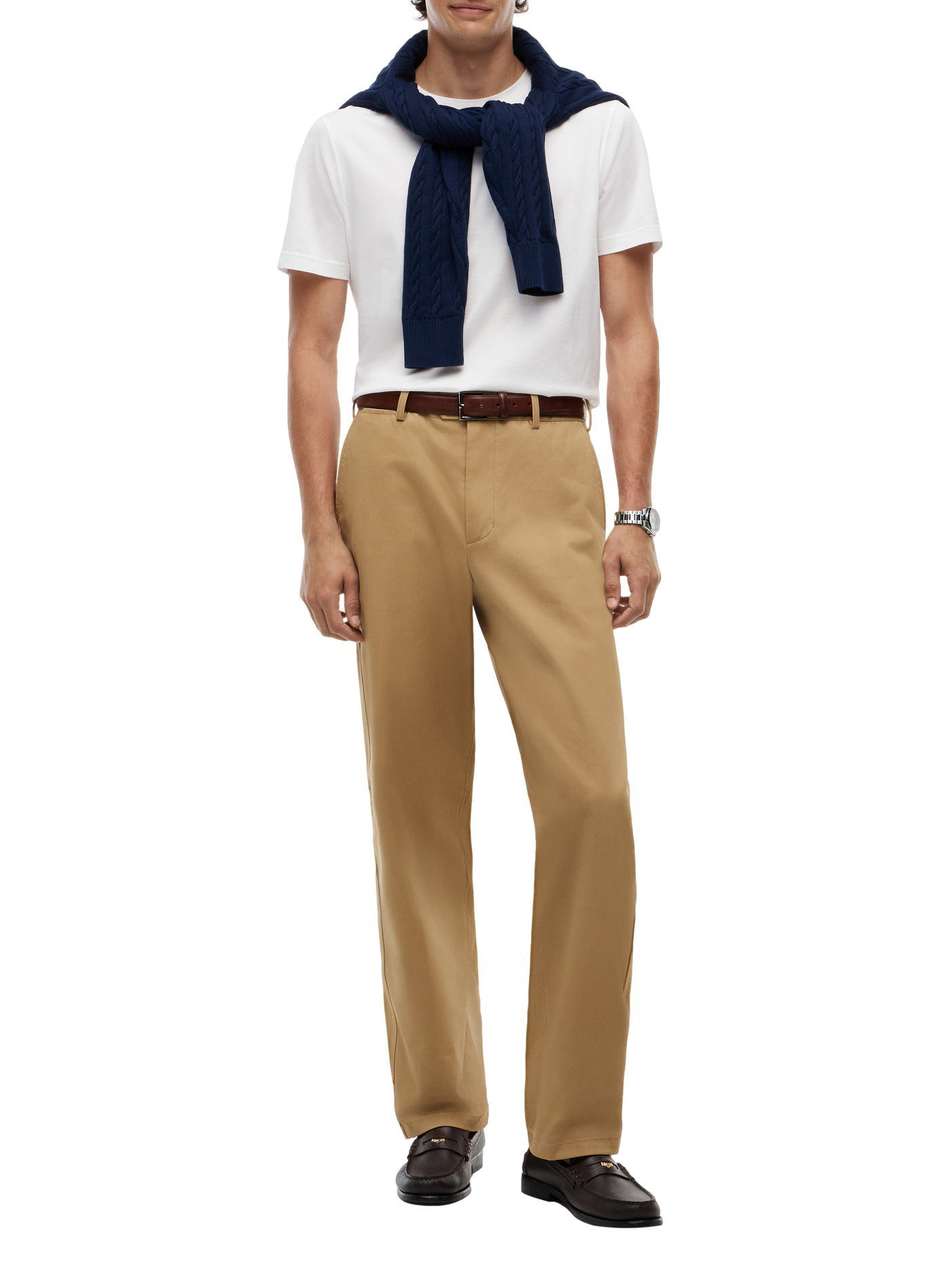 Wide-leg trousers TOMMY HILFIGER Brown