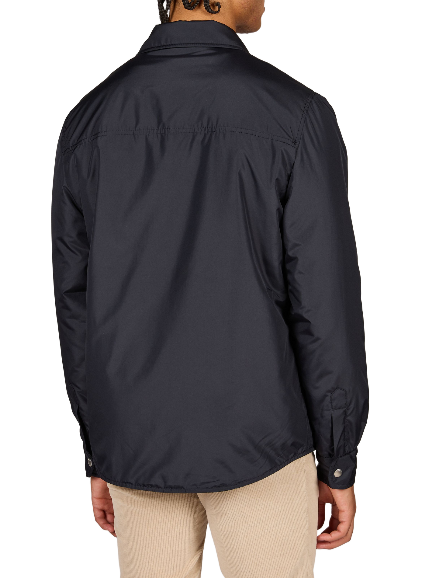 Water-repellent jacket with a classic collar SLOWEAR Blue