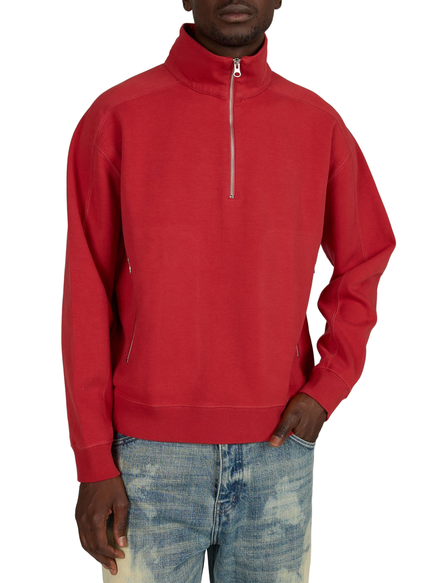 One Sun Pipo cotton sweatshirt THINKING MU Red
