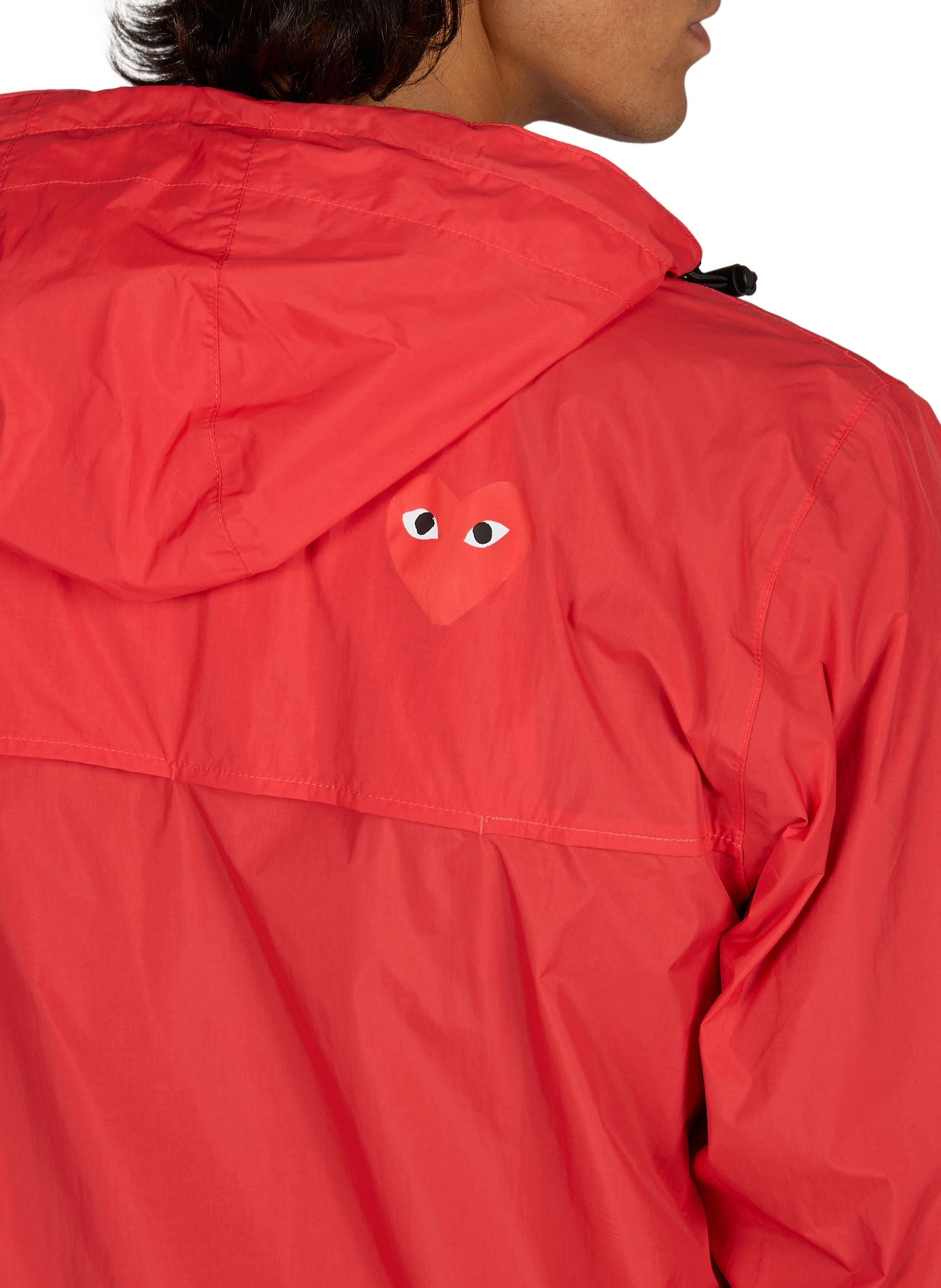 Leichte Jacke mit Herz-Patch | Rot COMME DES GARCONS PLAY Herren