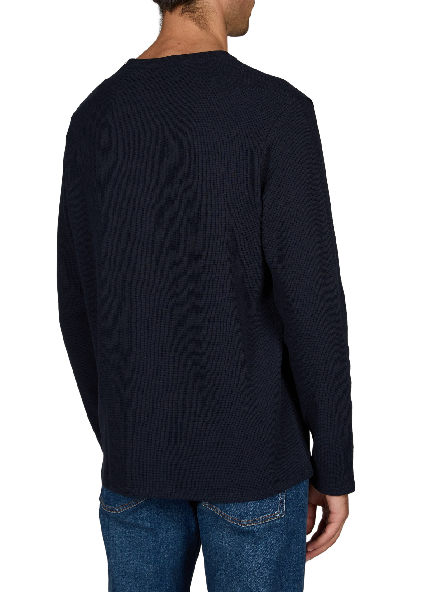 Langarm T-Shirt mit Logo BOSS Blau