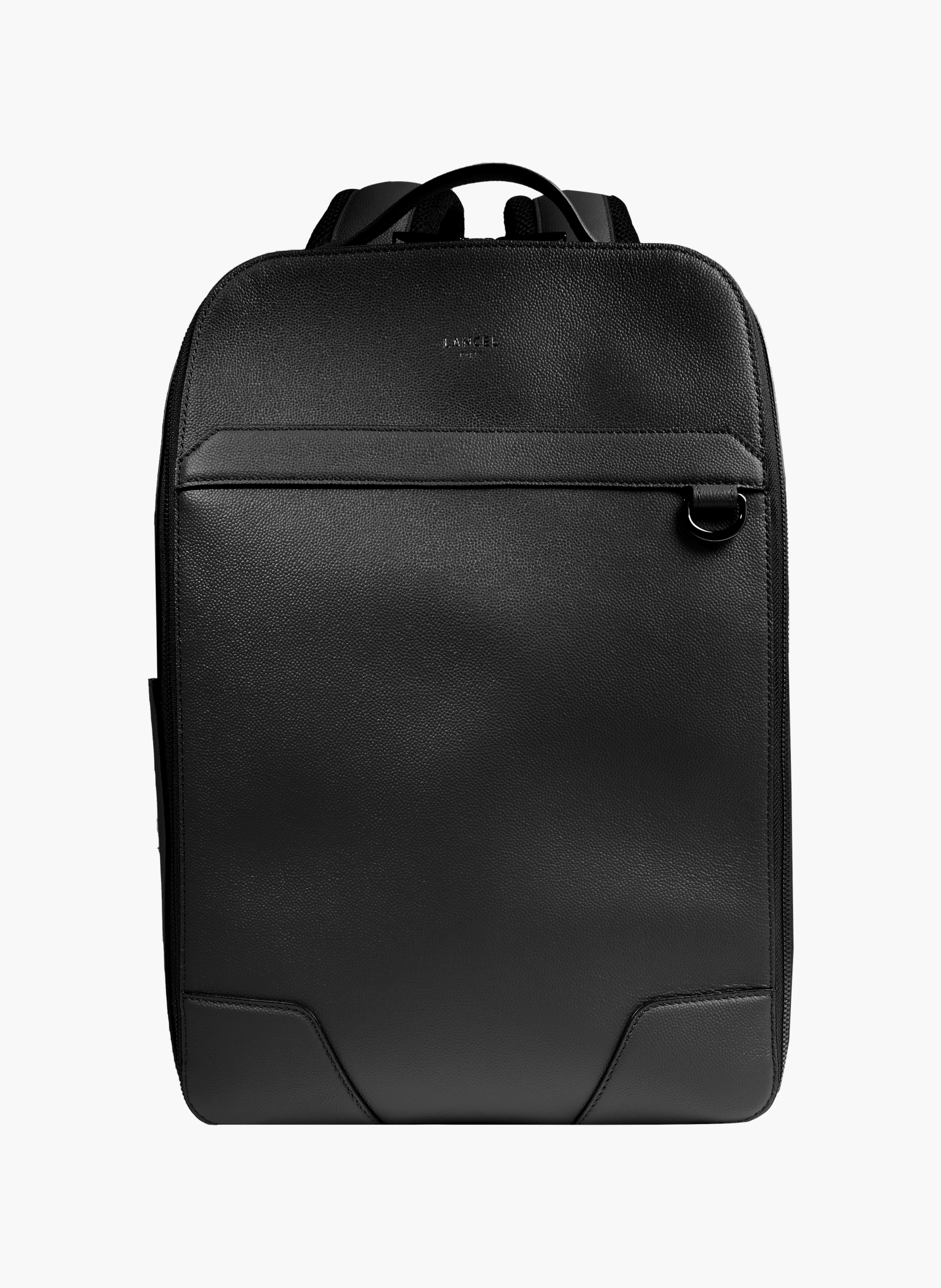 Sac à dos convertible 2 zip charlie de lancel en cuir LANCEL Noir