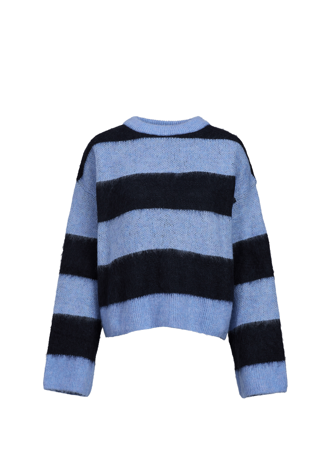 Jersey NMSOFF holgado de cuello redondo a rayas NOISY MAY Azul