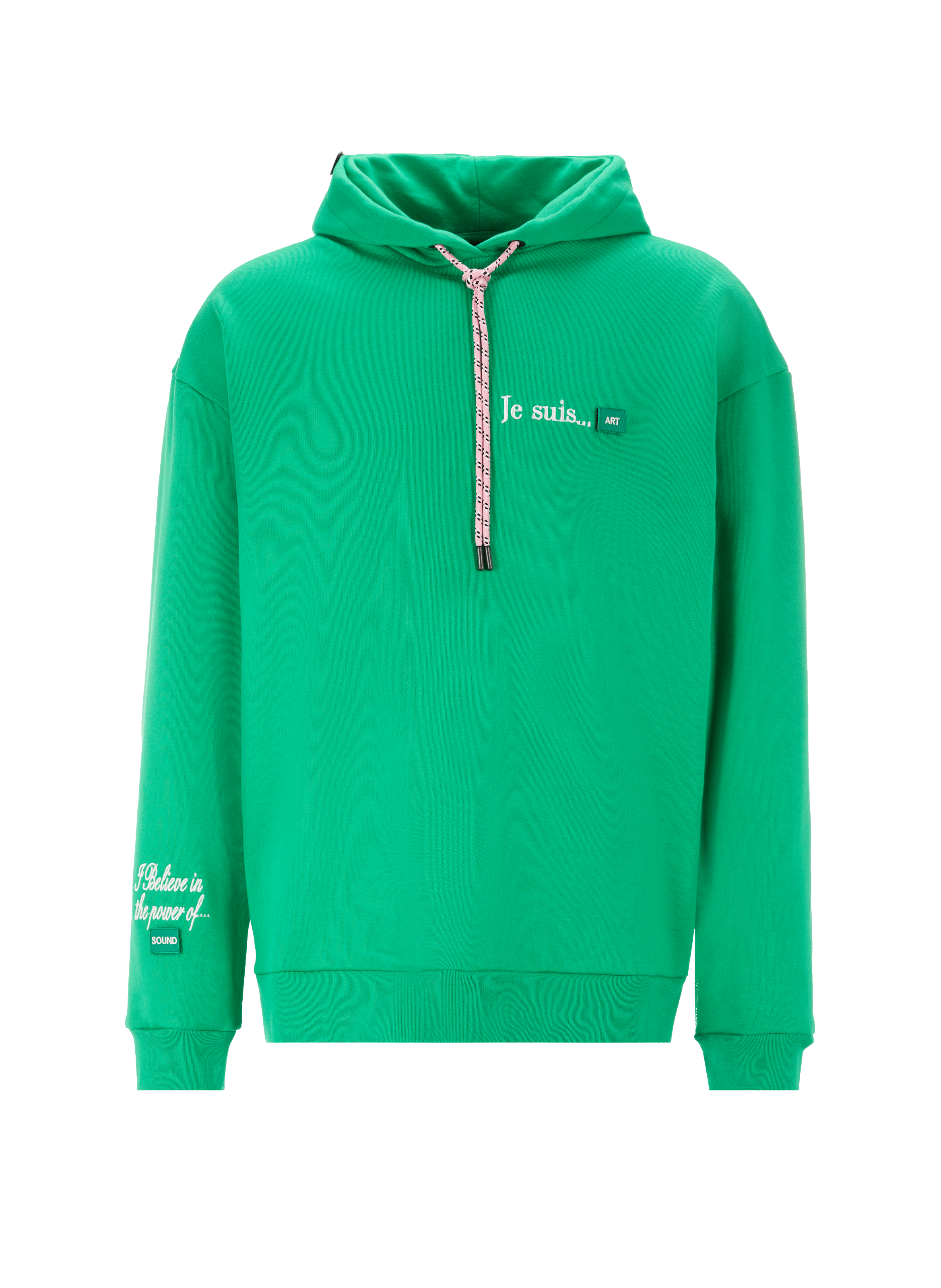 UNTIL THE NIGHT IS OVER Cotton hoodie Green