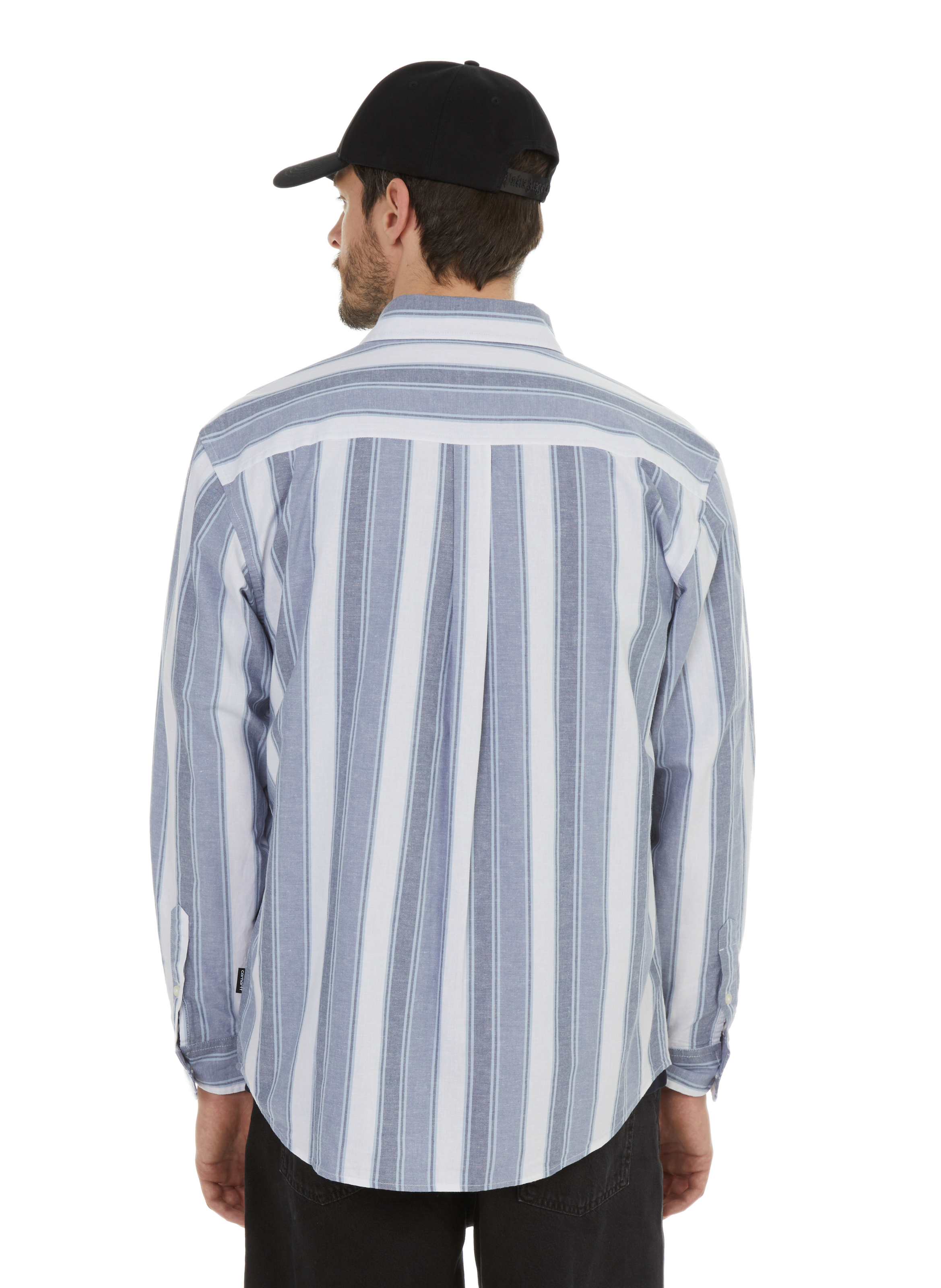 Cotton and linen shirt CARHARTT WIP Blue