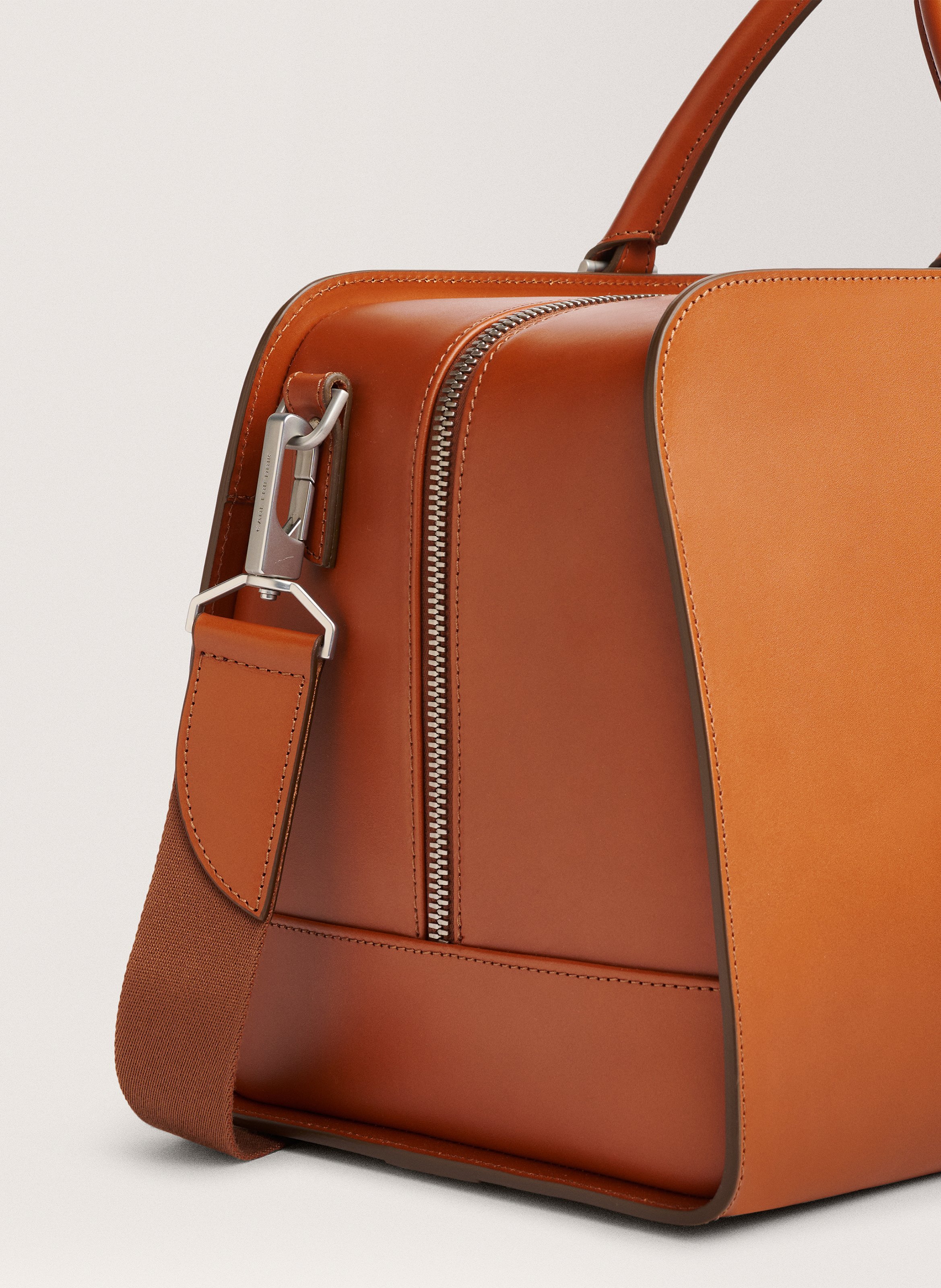 Sac de voyage 'palissy weekend' en cuir vachetta CARL FRIEDRIK Marron