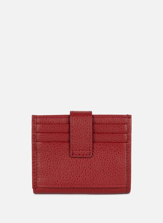 Card holder - Foulonné PM | Red by LANCASTER Card holder - Foulonné PM Red