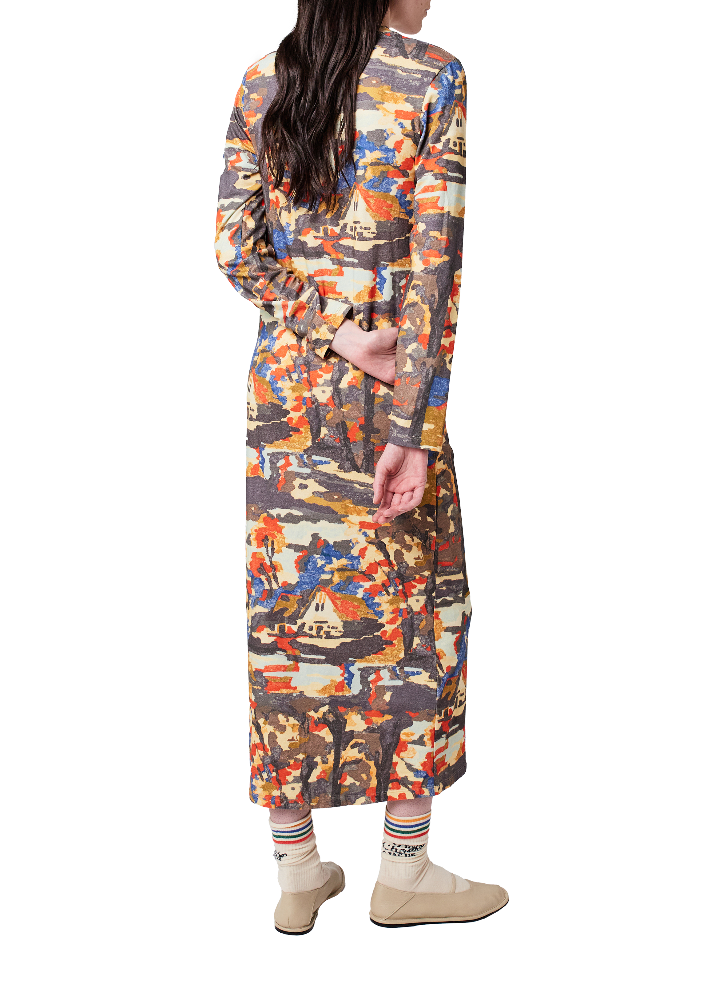 Robe droite imprimé en coton BOBO CHOSES Multicolore