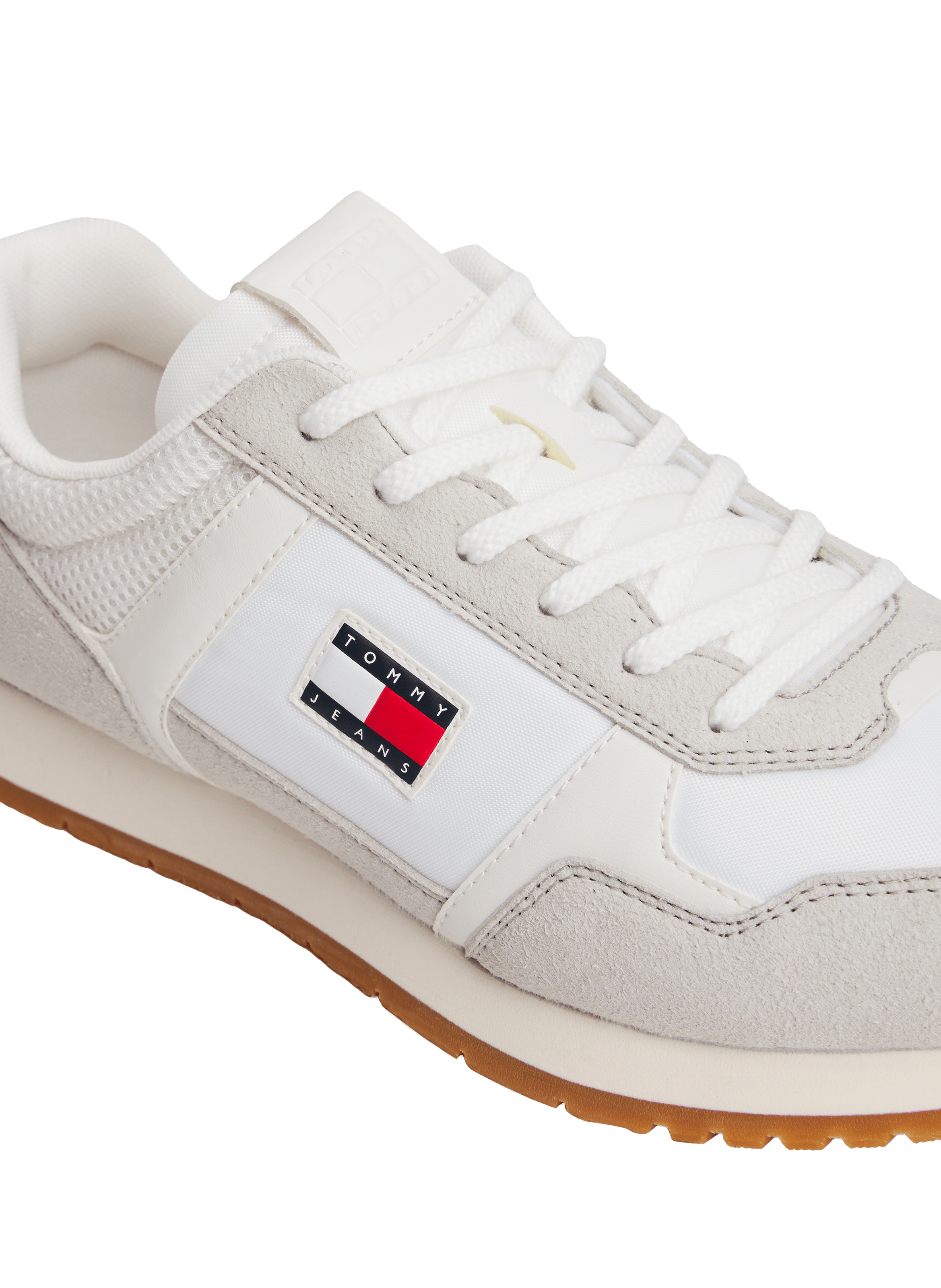 Multitexture sneakers TOMMY HILFIGER White