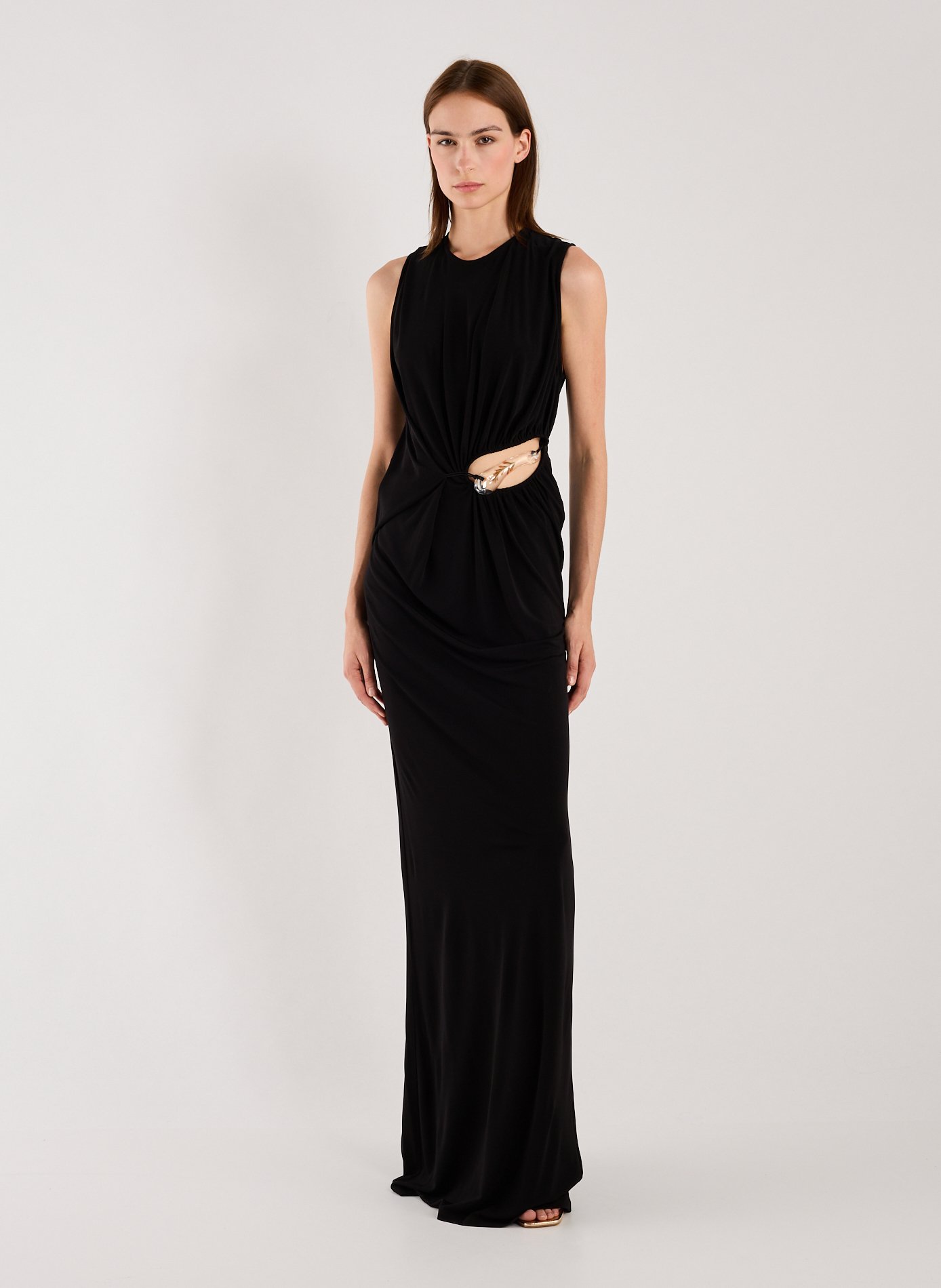 Robe débardeur en jersey CHRISTOPHER ESBER Noir