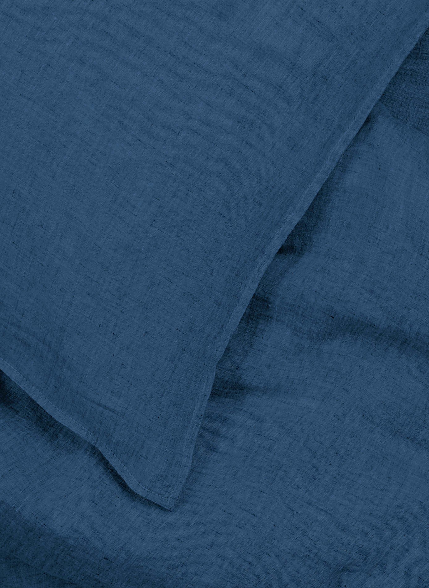 Housse de couette en lin lavé AU PRINTEMPS PARIS Bleu