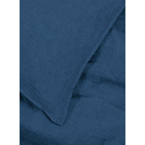 Au Printemps Paris Housse De Couette En Lin Lavé In Blue