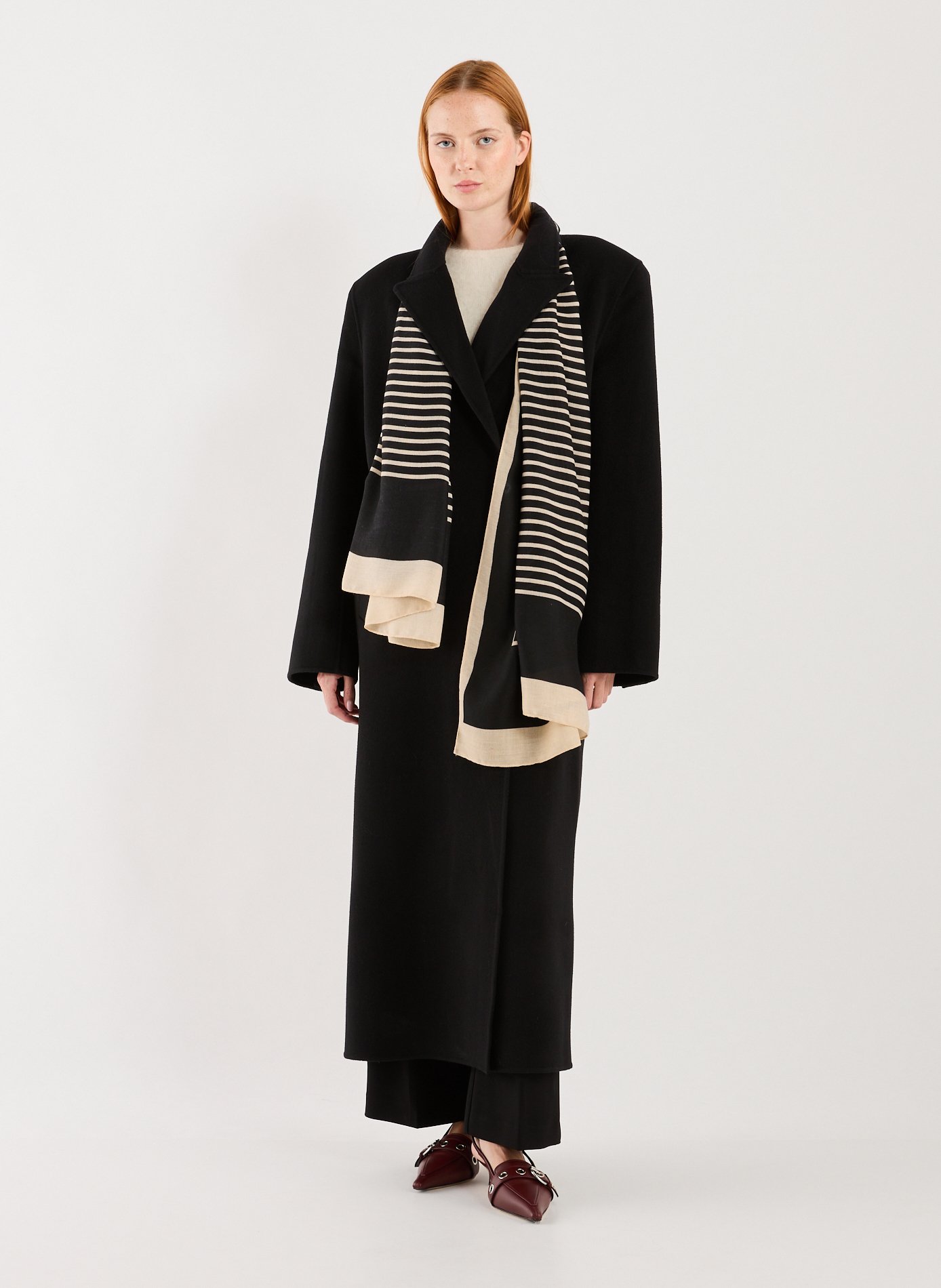 Coat Already Lined in Wool and Cashmere ALMADA Black