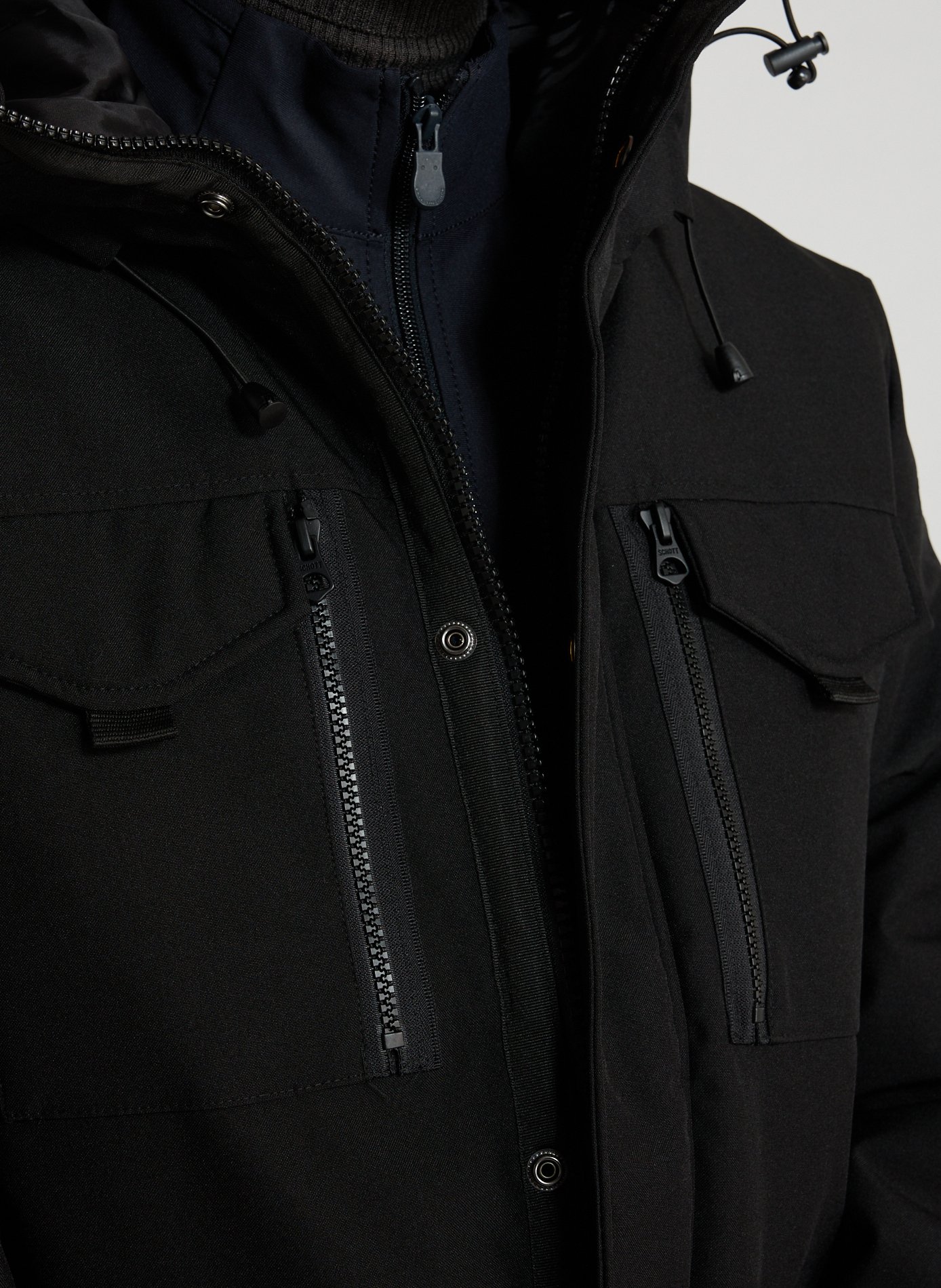 Parka courte  SCHOTT Noir