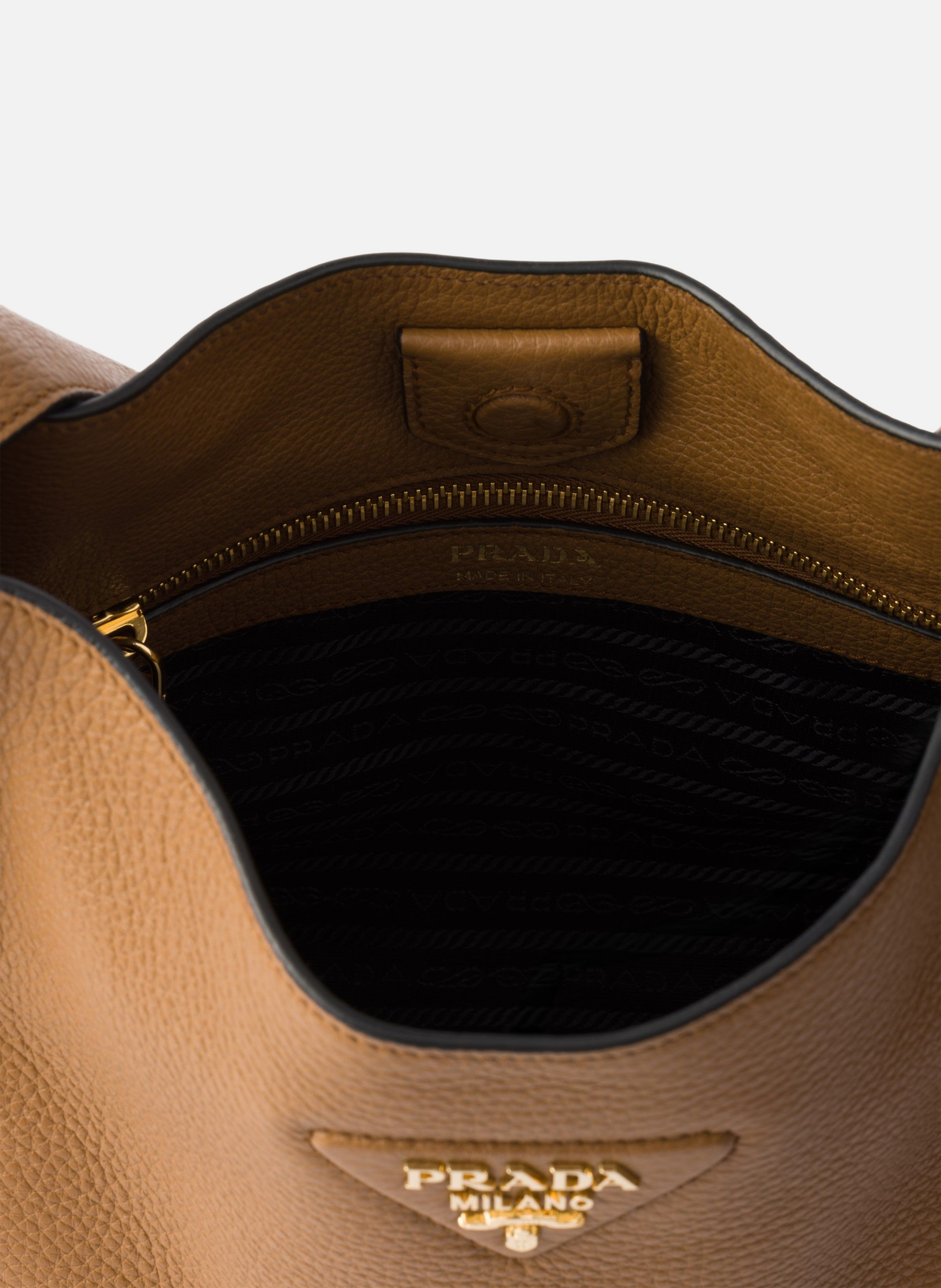 Sac en cuir PRADA Marron