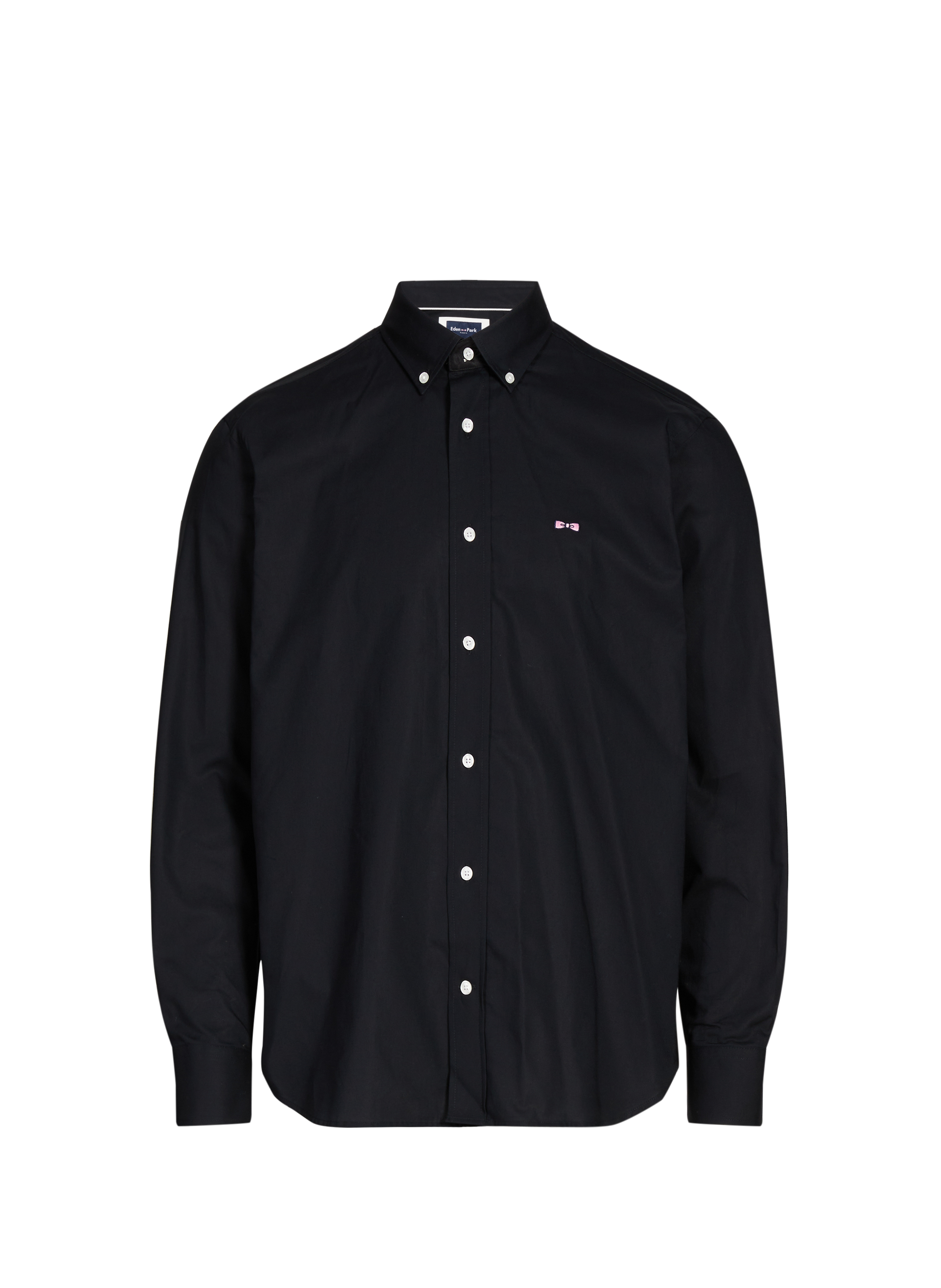 EDEN PARK Chemise col américain en coton Noir