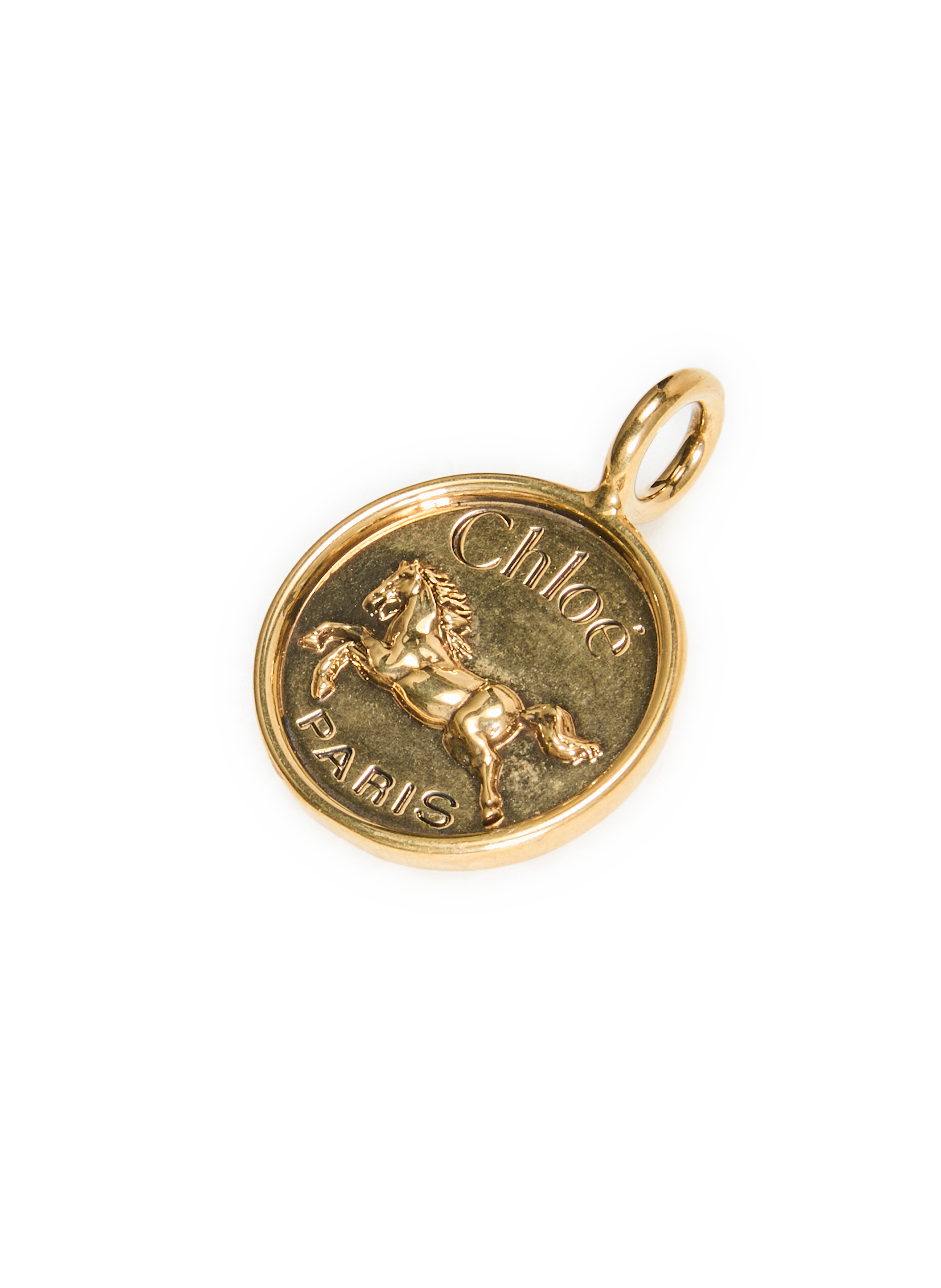Charm gravé en laiton CHLOÉ Doré