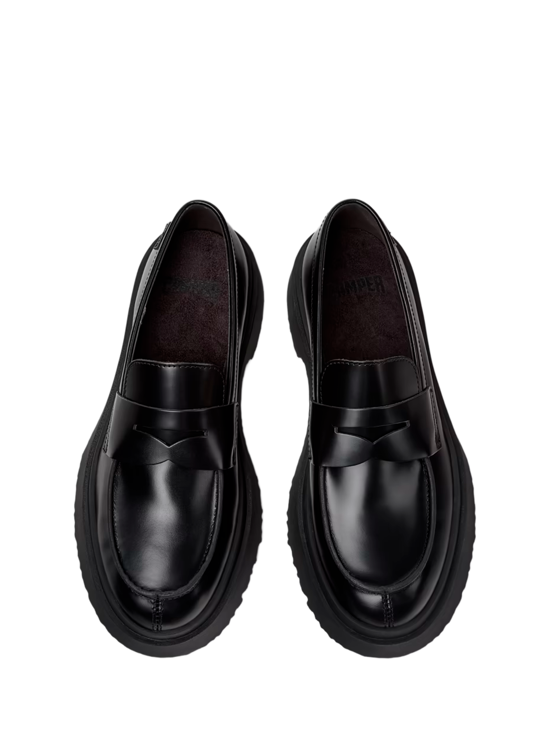 Leather loafers  CAMPER Black