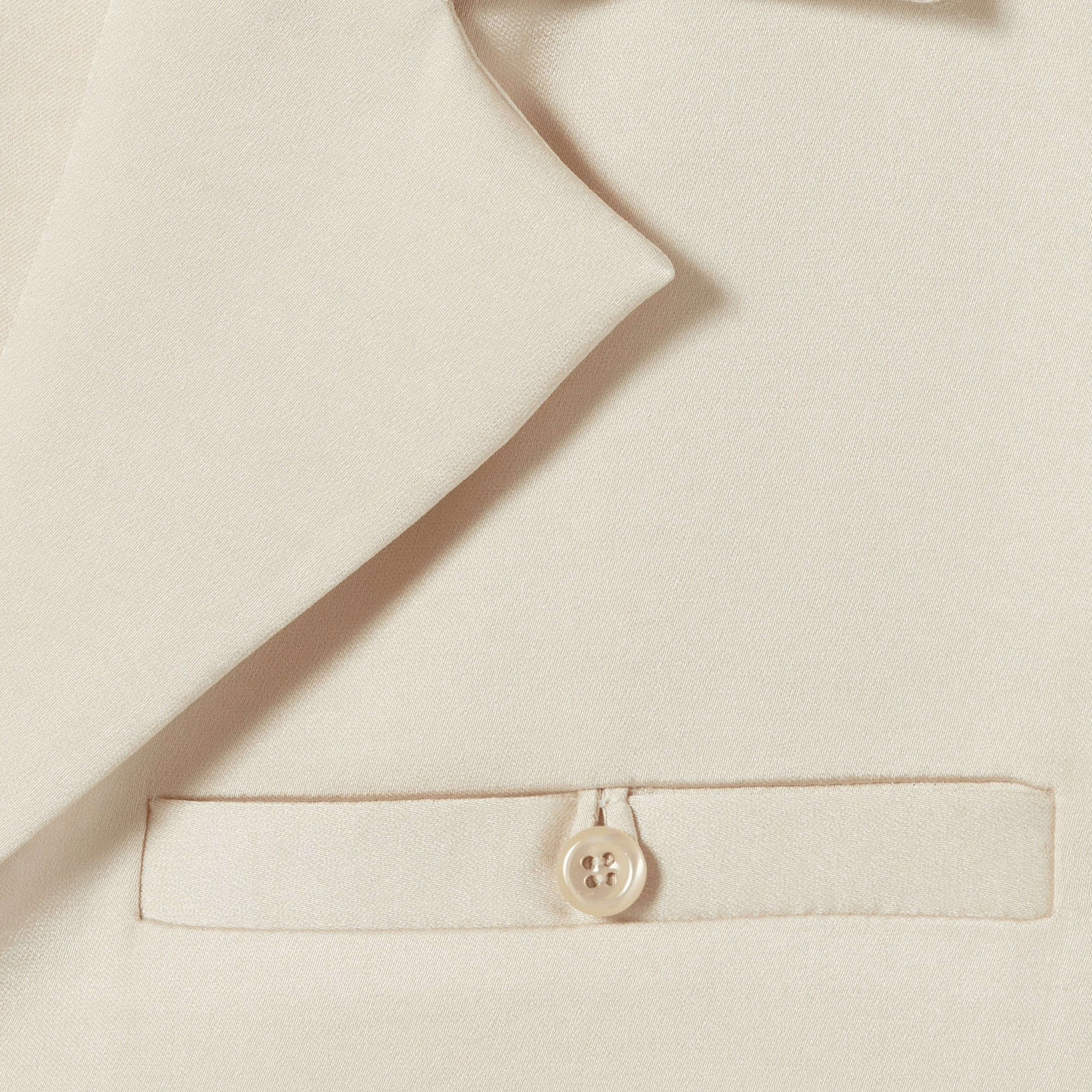 Chemise oversize col tailleur satinée CLAUDIE PIERLOT Beige