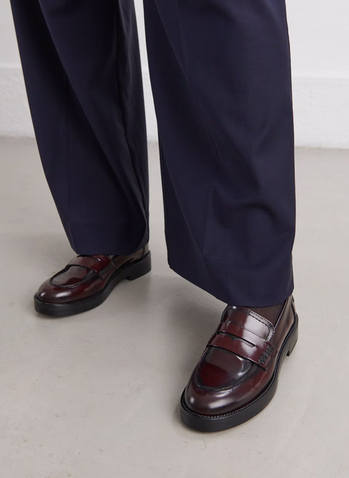 Mocassins en cuir mirna JONAK Rouge