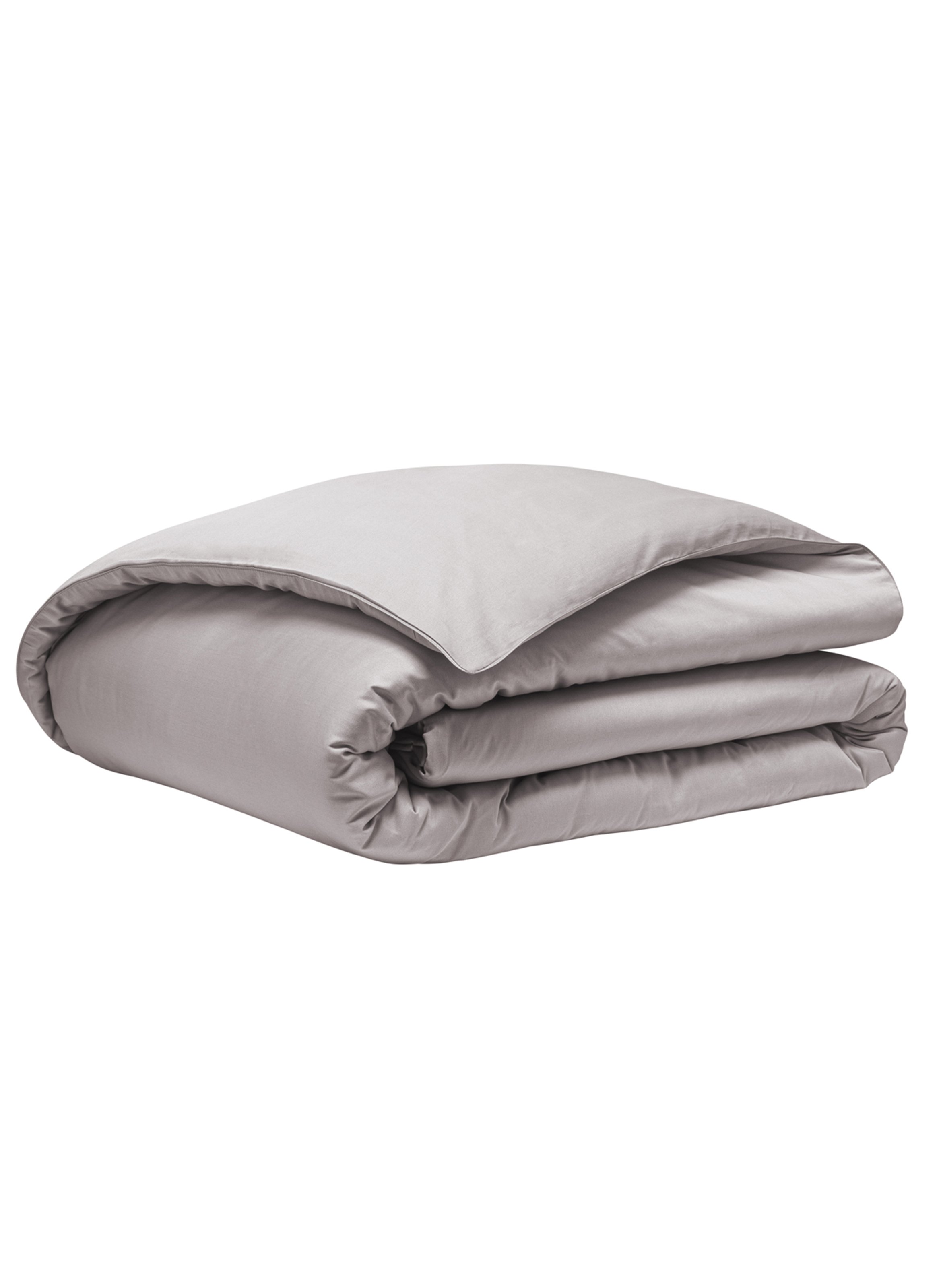 Housse de couette unie en satin de coton bio, teophile ALEXANDRE TURPAULT Beige