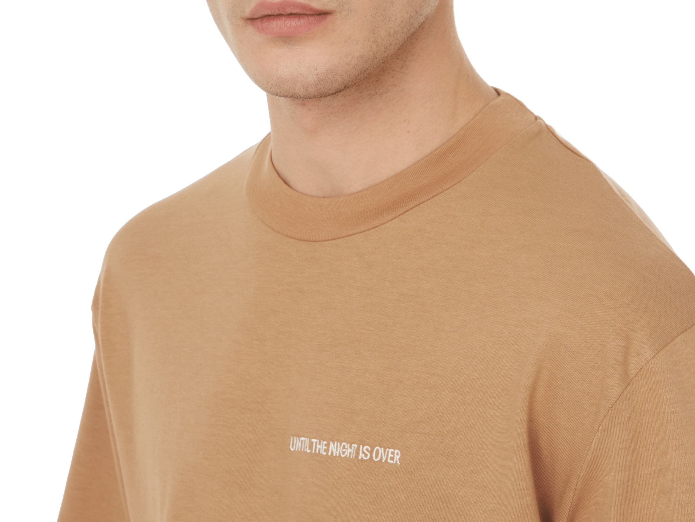 T-shirt en coton UNTIL THE NIGHT IS OVER Beige