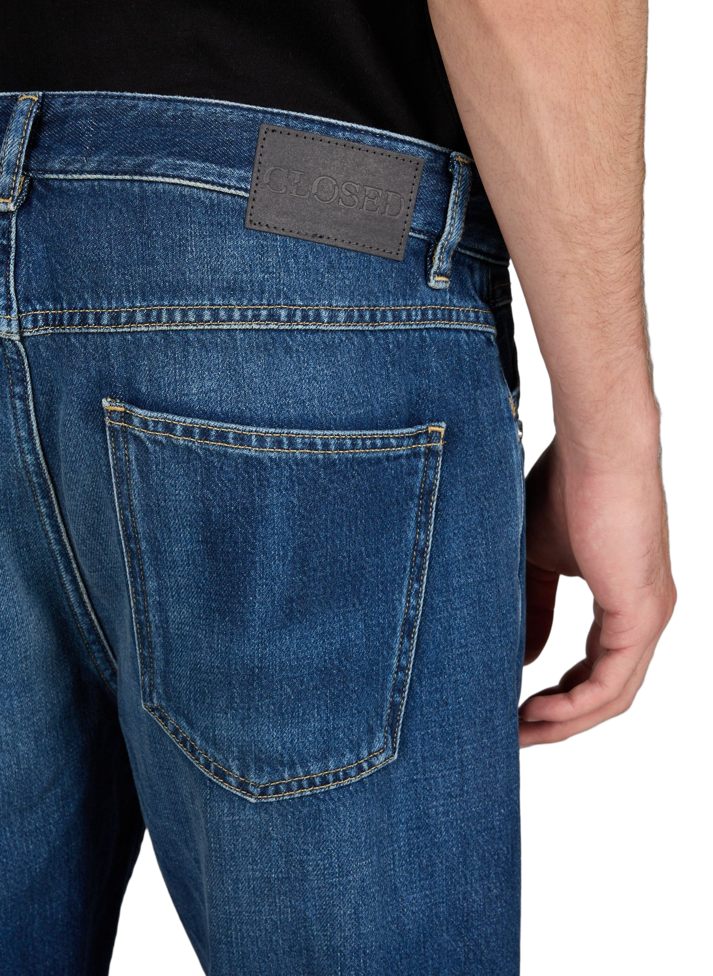 Straight-fit cotton jeans  CLOSED Blue