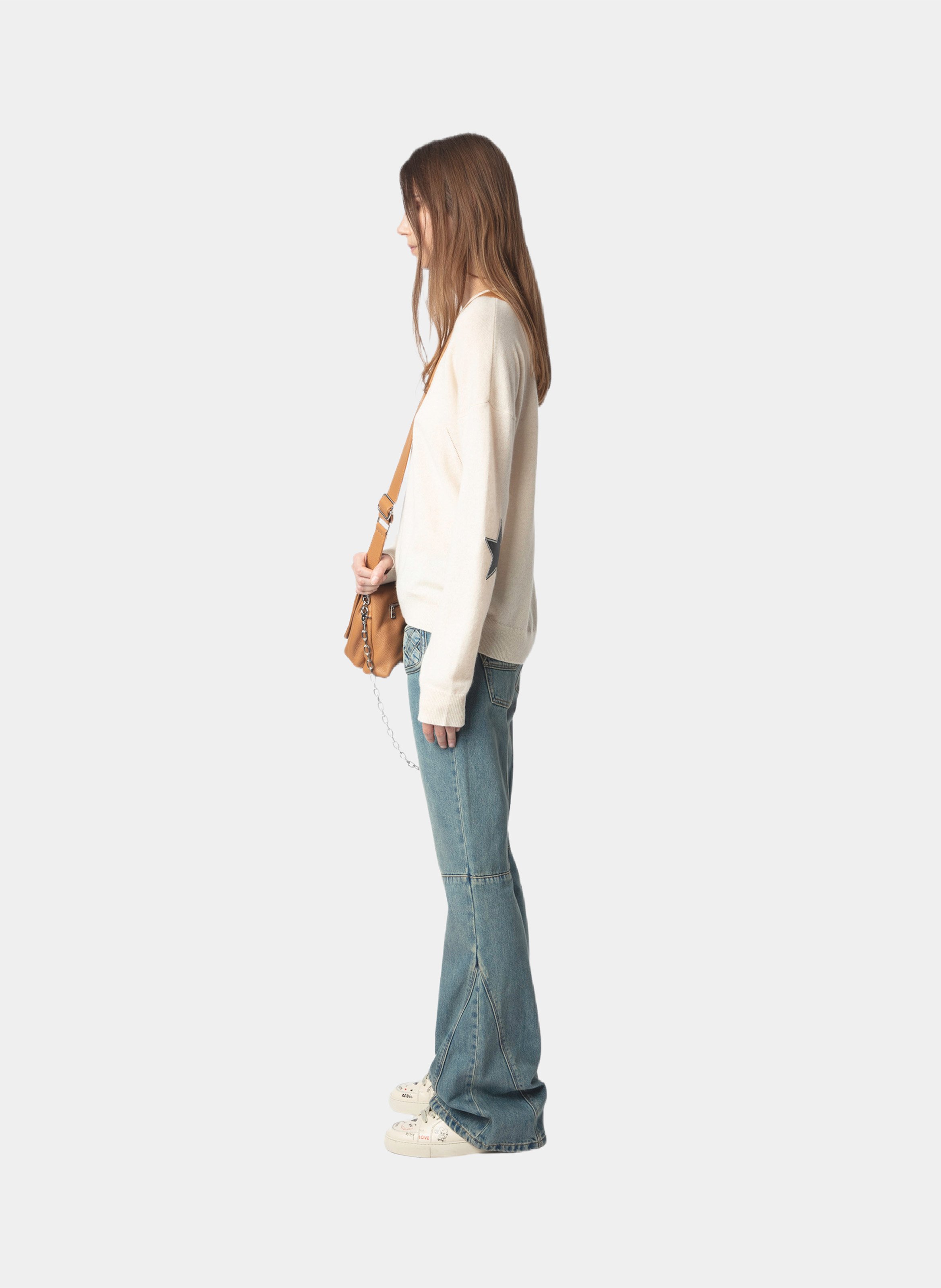 Pull droit en cachemire cici ZADIG&VOLTAIRE Beige